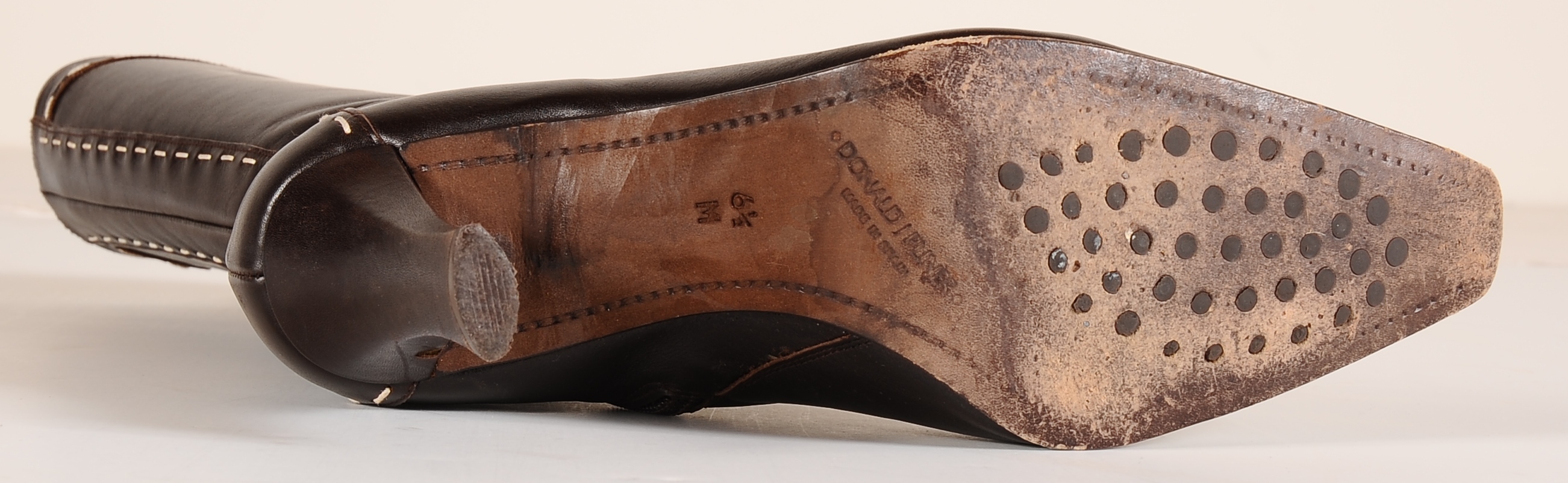 Donald J Pliner Brown Leather Calf Boots