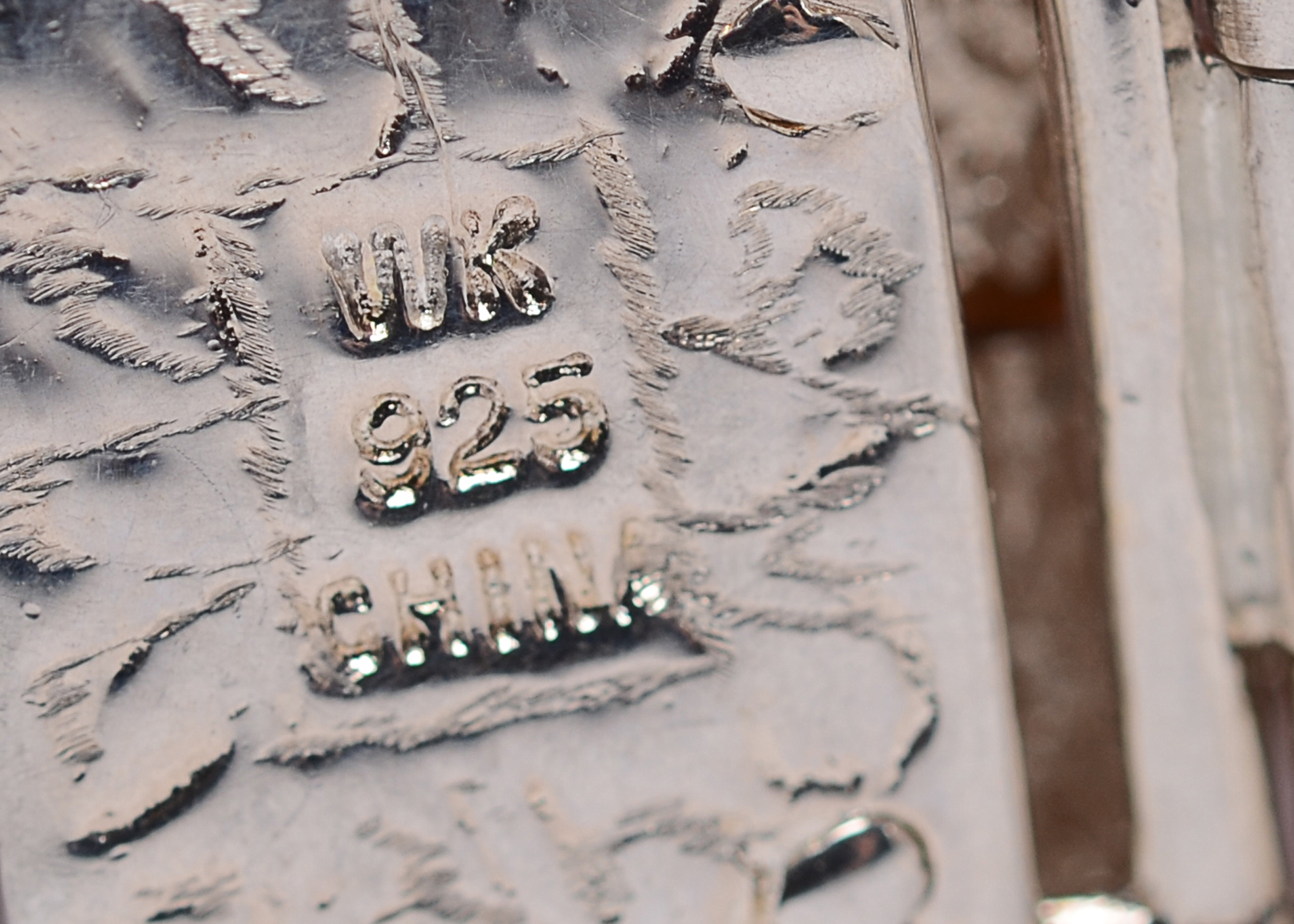 Sterling Silver Bracelet Styled with Semi-Precious Stone Leaves