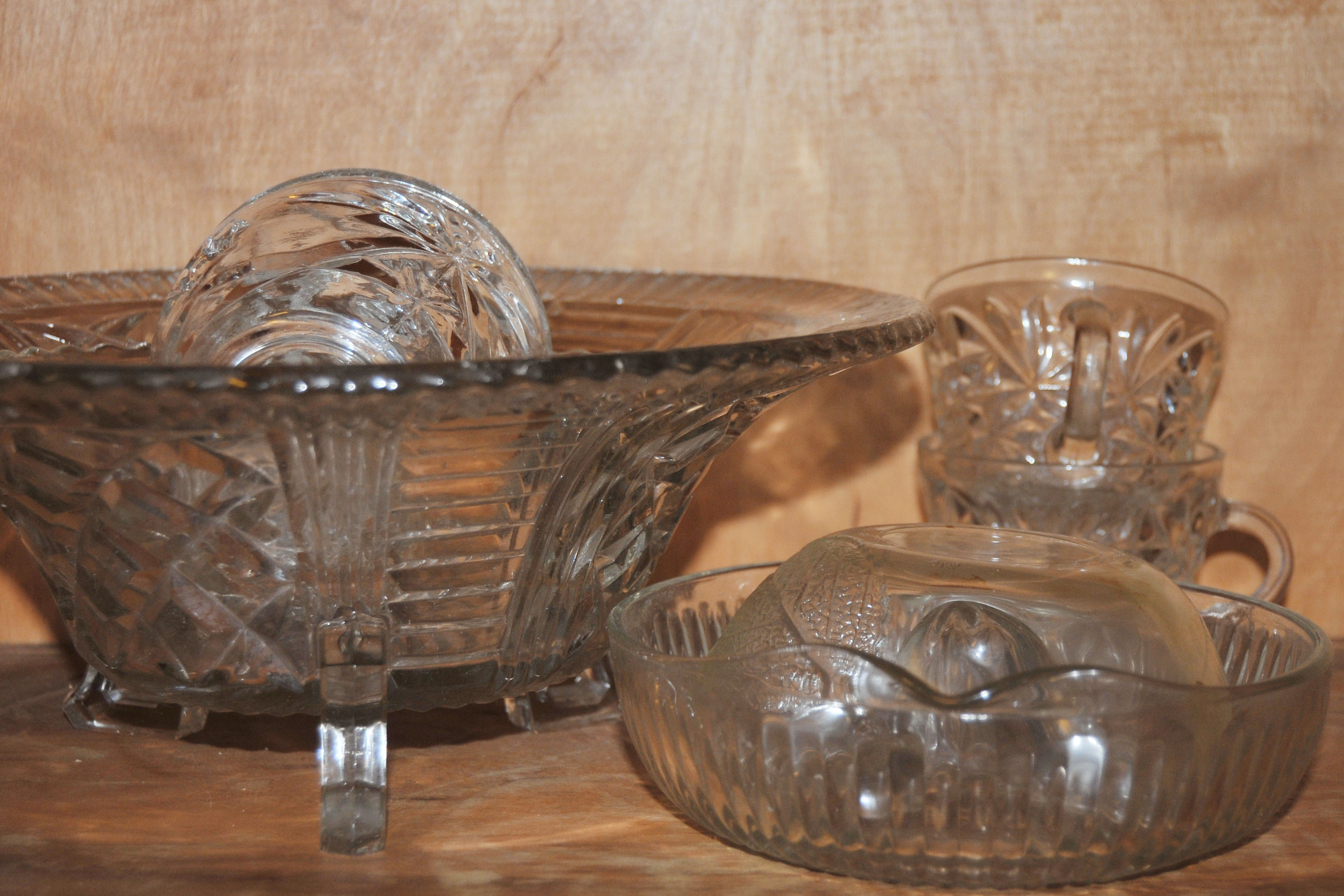 Collection of Depression Ware and Milk Glass