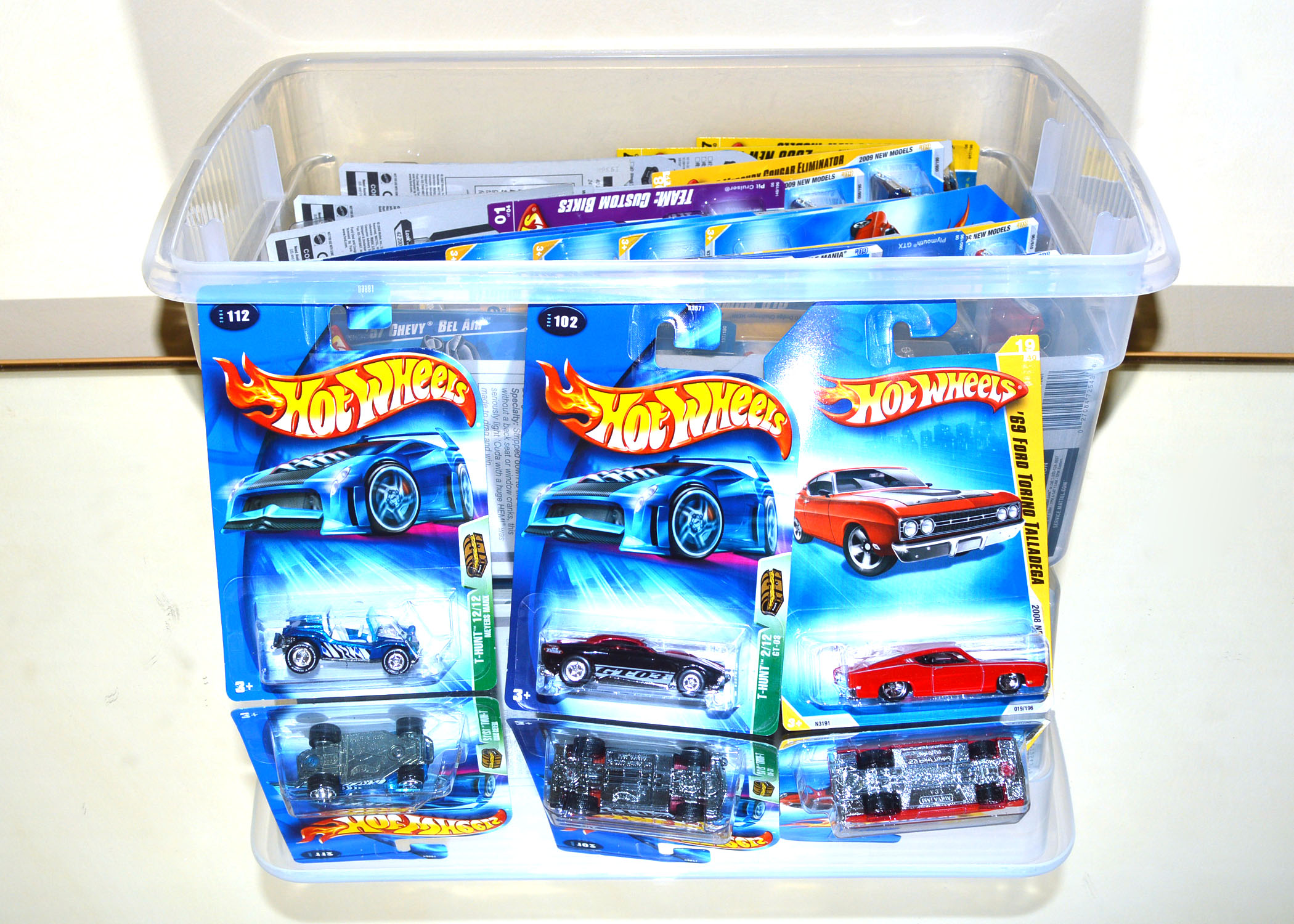 Box of Collector Hot Wheel Cars