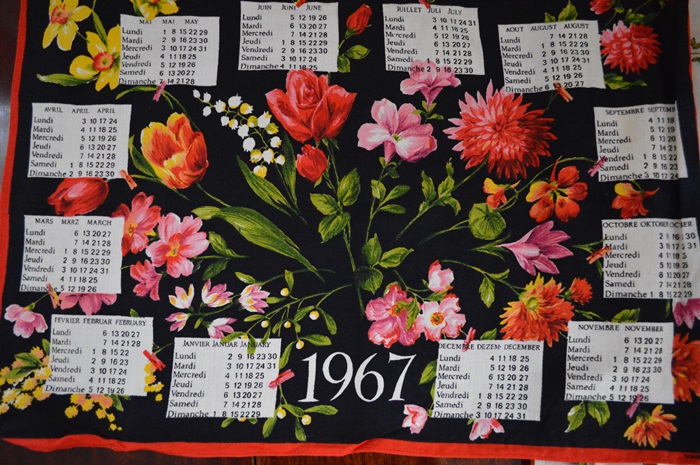 20 Vintage Linen Calendars 