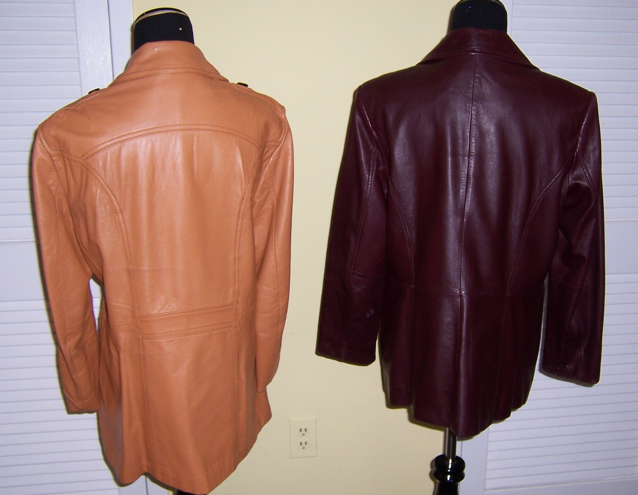 His and Hers Vintage Leather Jackets