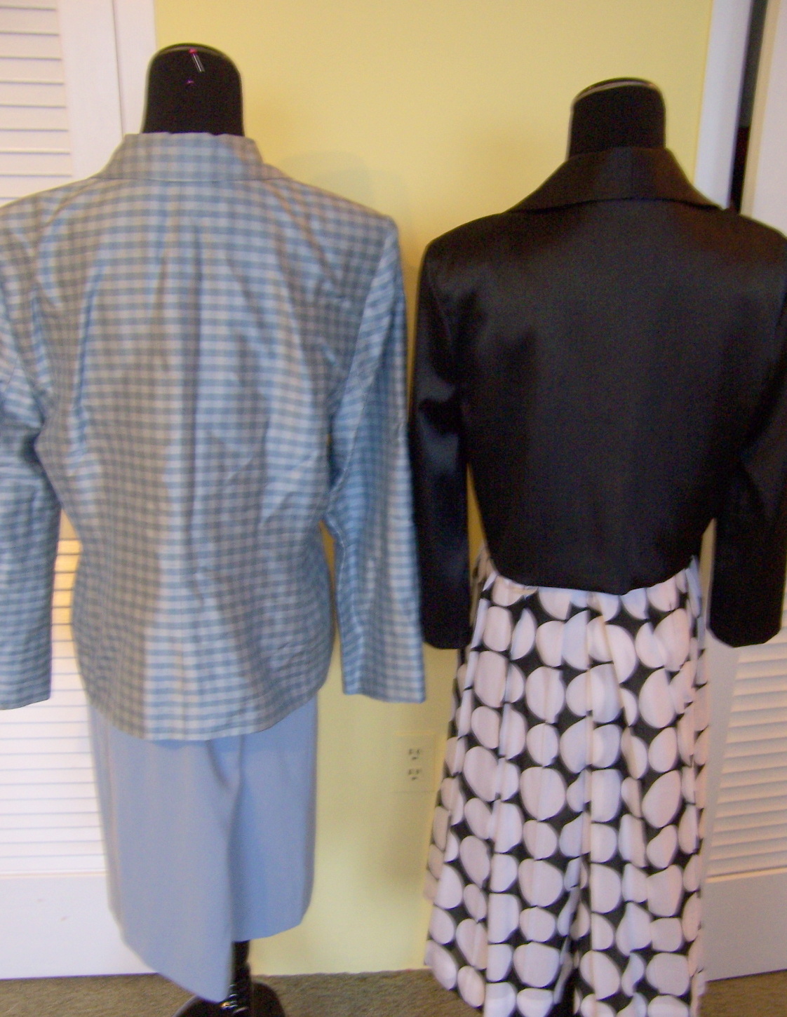 Anne Klein Dot Skirt and Kasper Ice Blue Suit