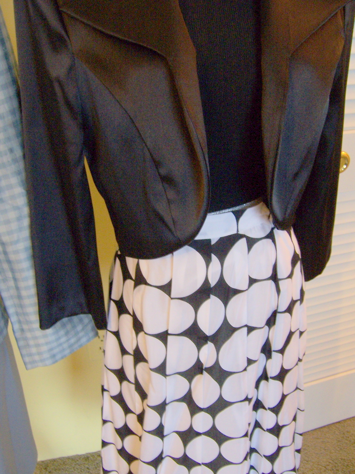 Anne Klein Dot Skirt and Kasper Ice Blue Suit