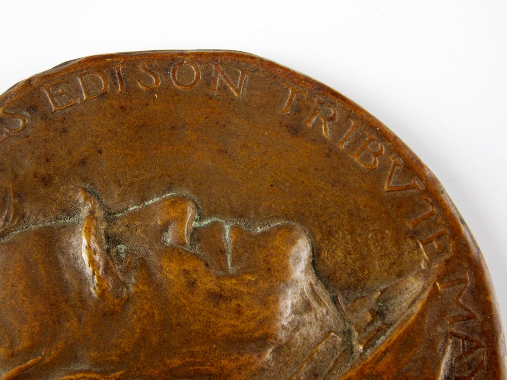 A Rare Bronze "Society of Arts and Sciences Edison Tribute" 1928 Medal