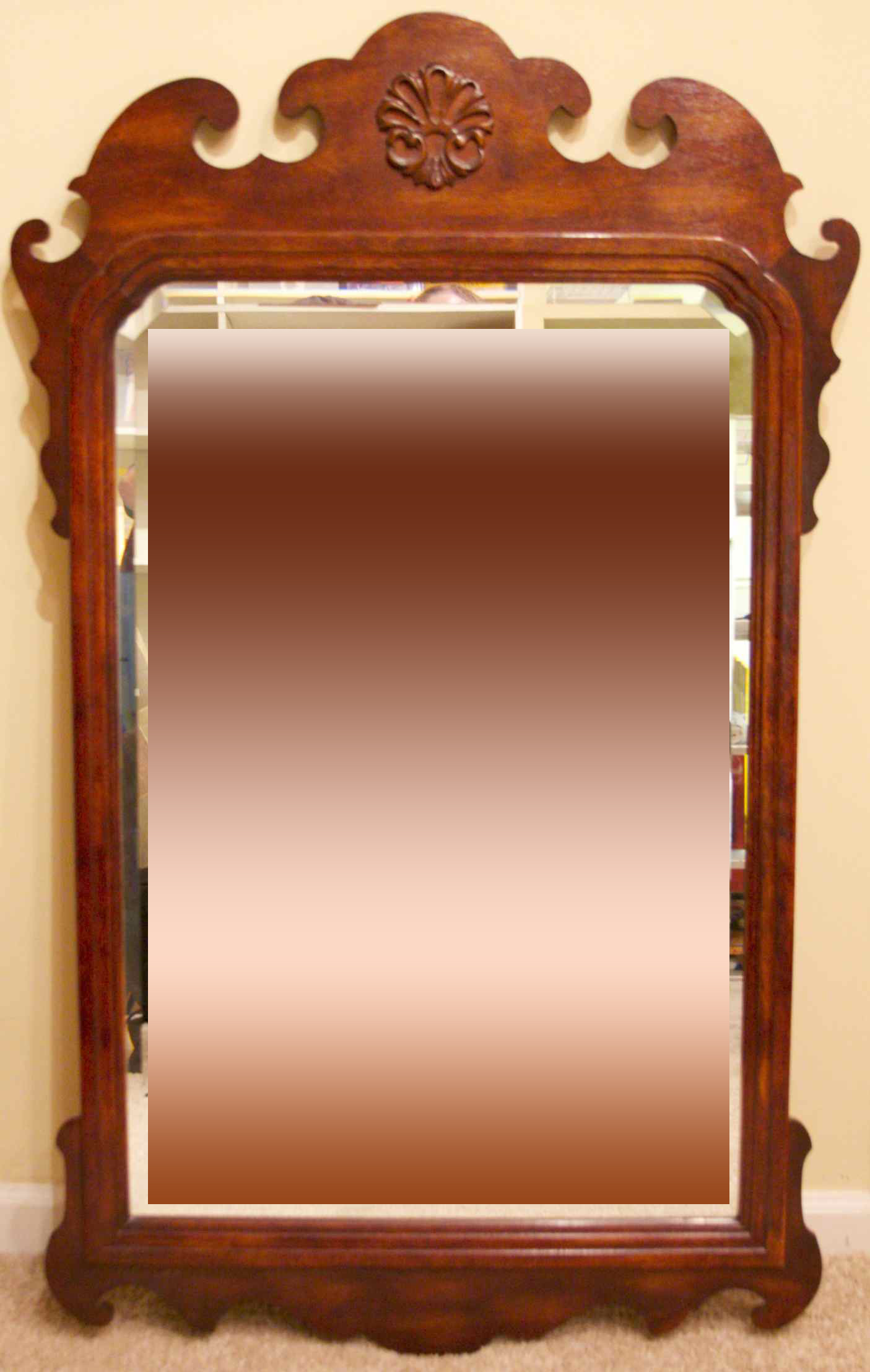 Chippendale - Style Mahogany Mirror