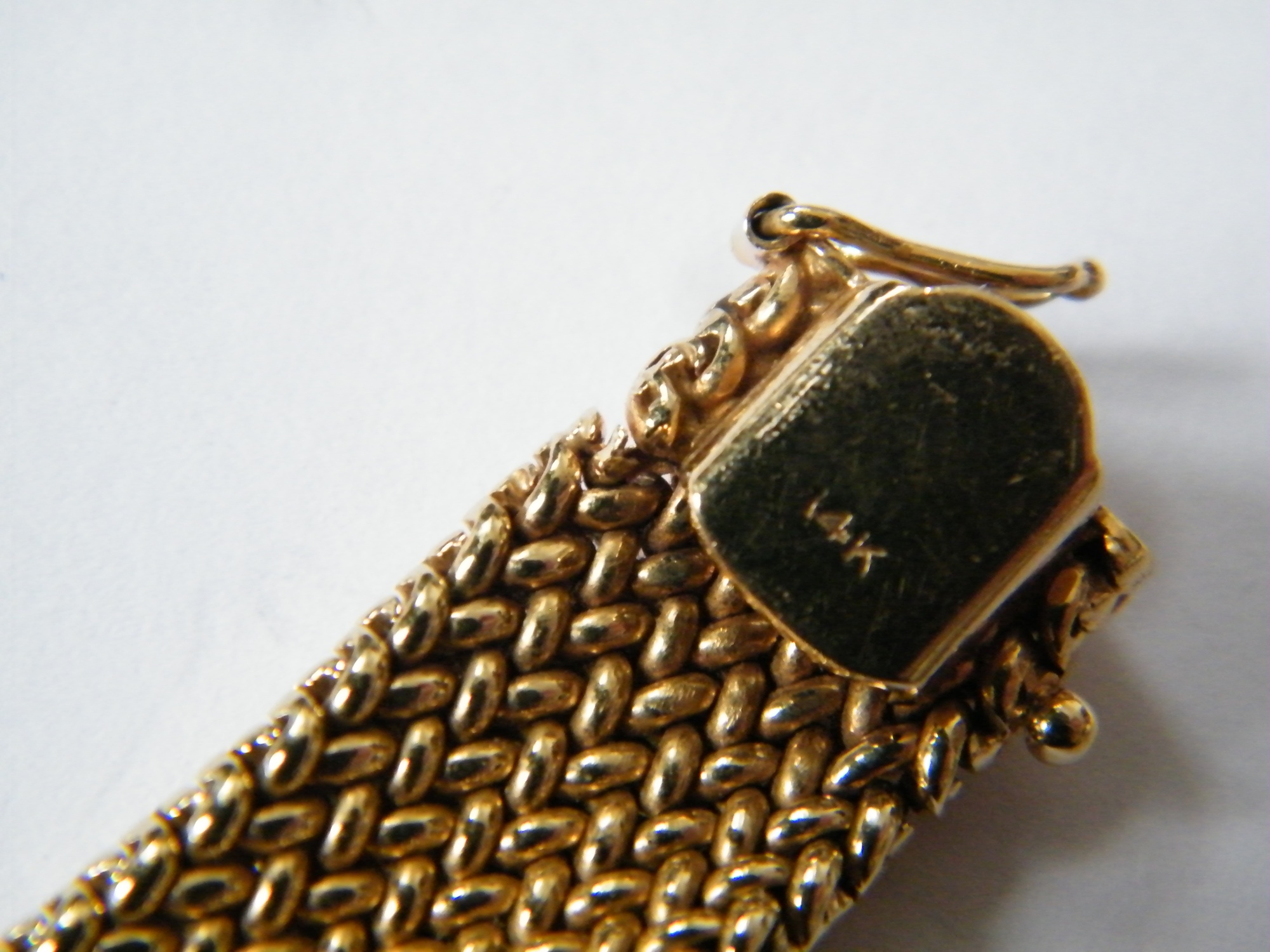 14k Yellow Gold Mesh Bracelet Hidden Watch by Concord