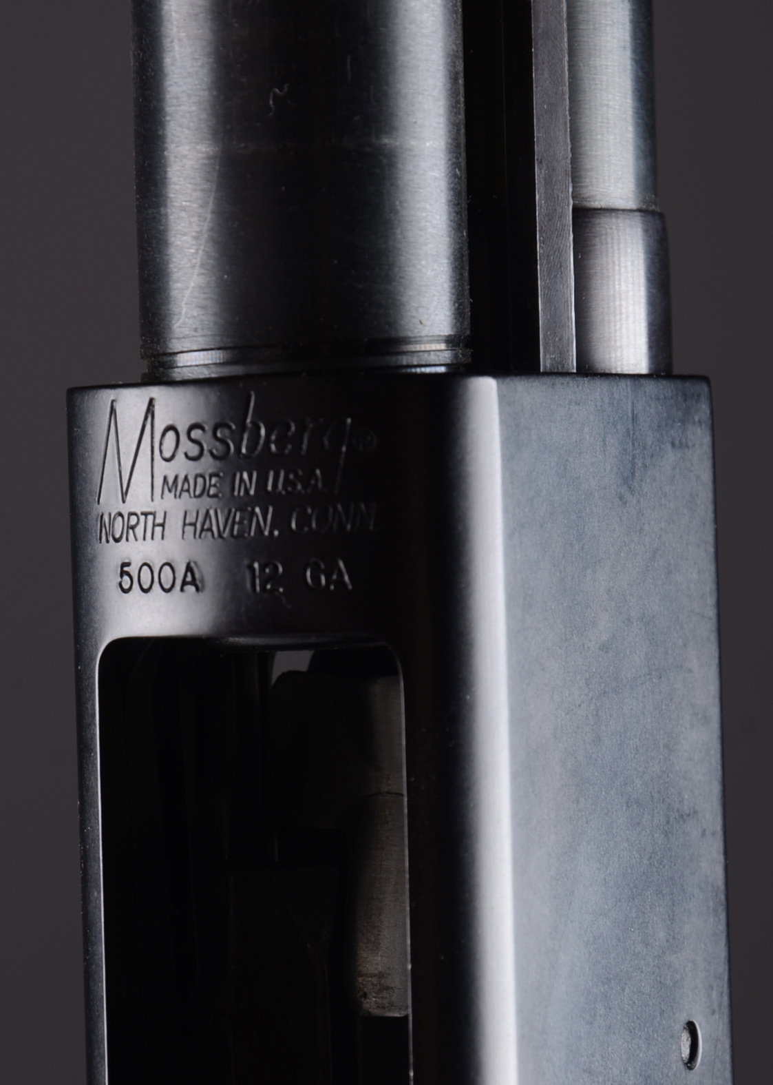 Mossberg Model 500A 12 gauge vent rib pump shotgun