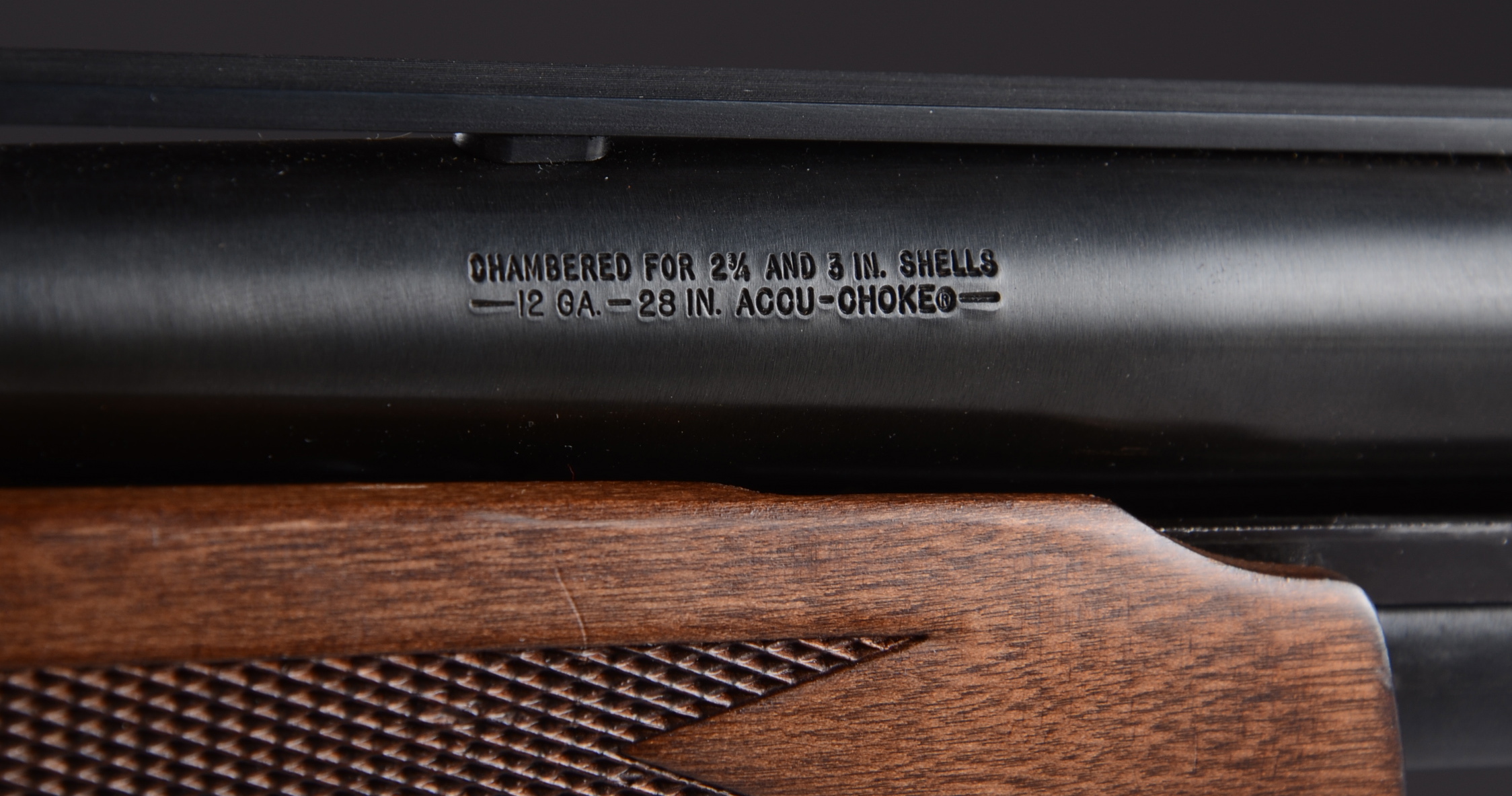 Mossberg Model 500A 12 gauge vent rib pump shotgun