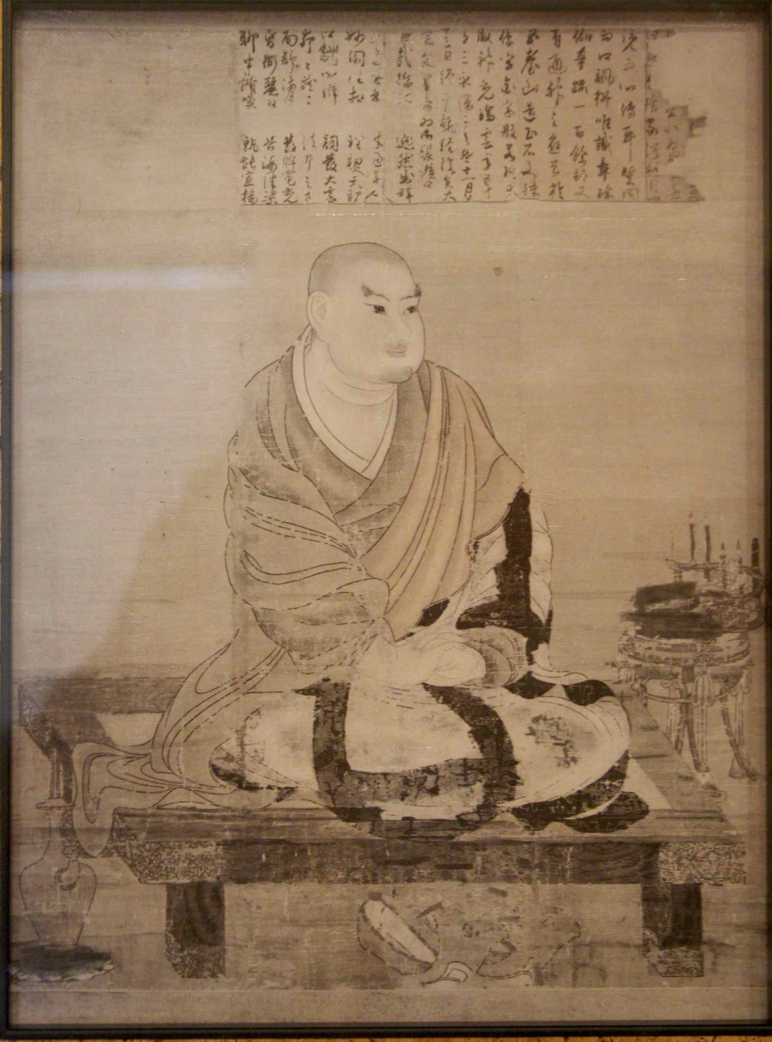 Print of a Chinese Buddhist Priest