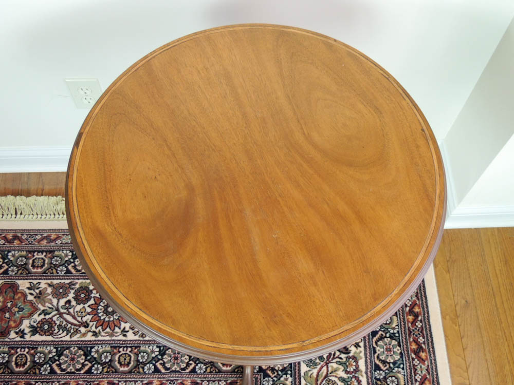 Three-Legged Tilt Top Pedestal Table 