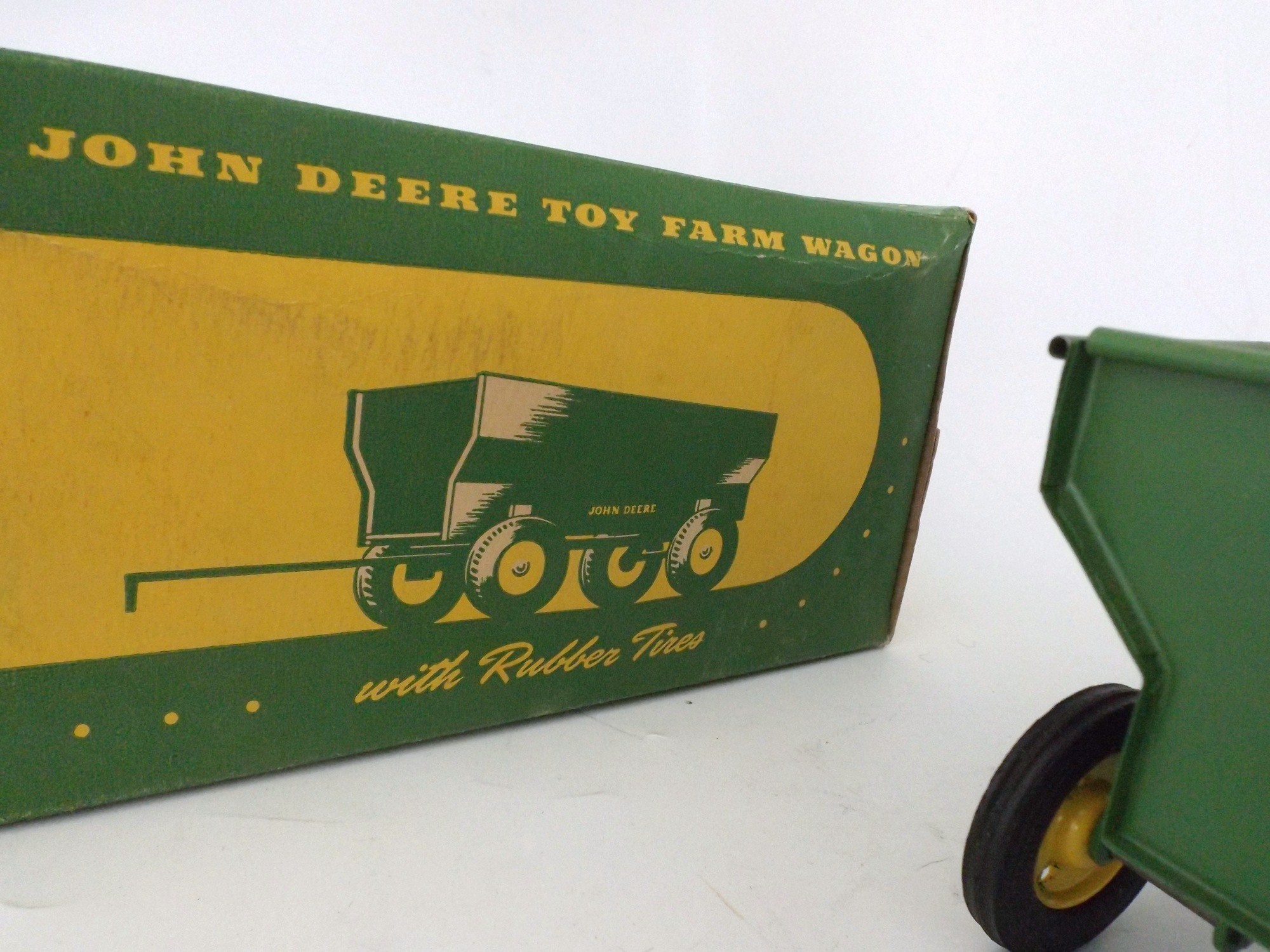 1950s John Deere Toy Farm Wagon in Original Box