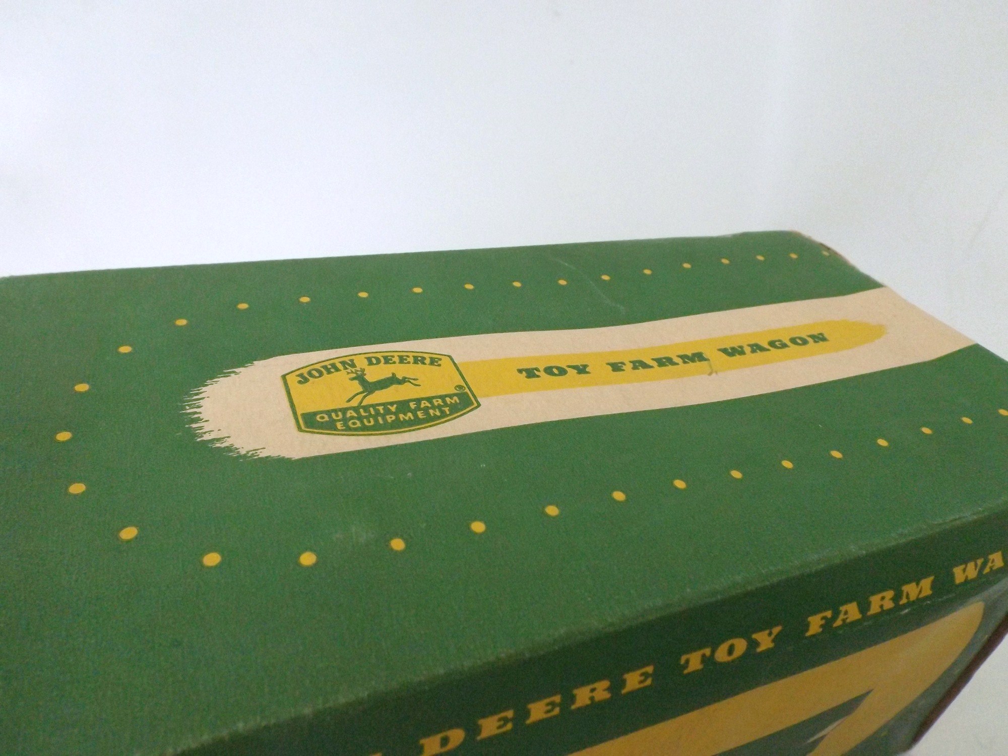 1950s John Deere Toy Farm Wagon in Original Box