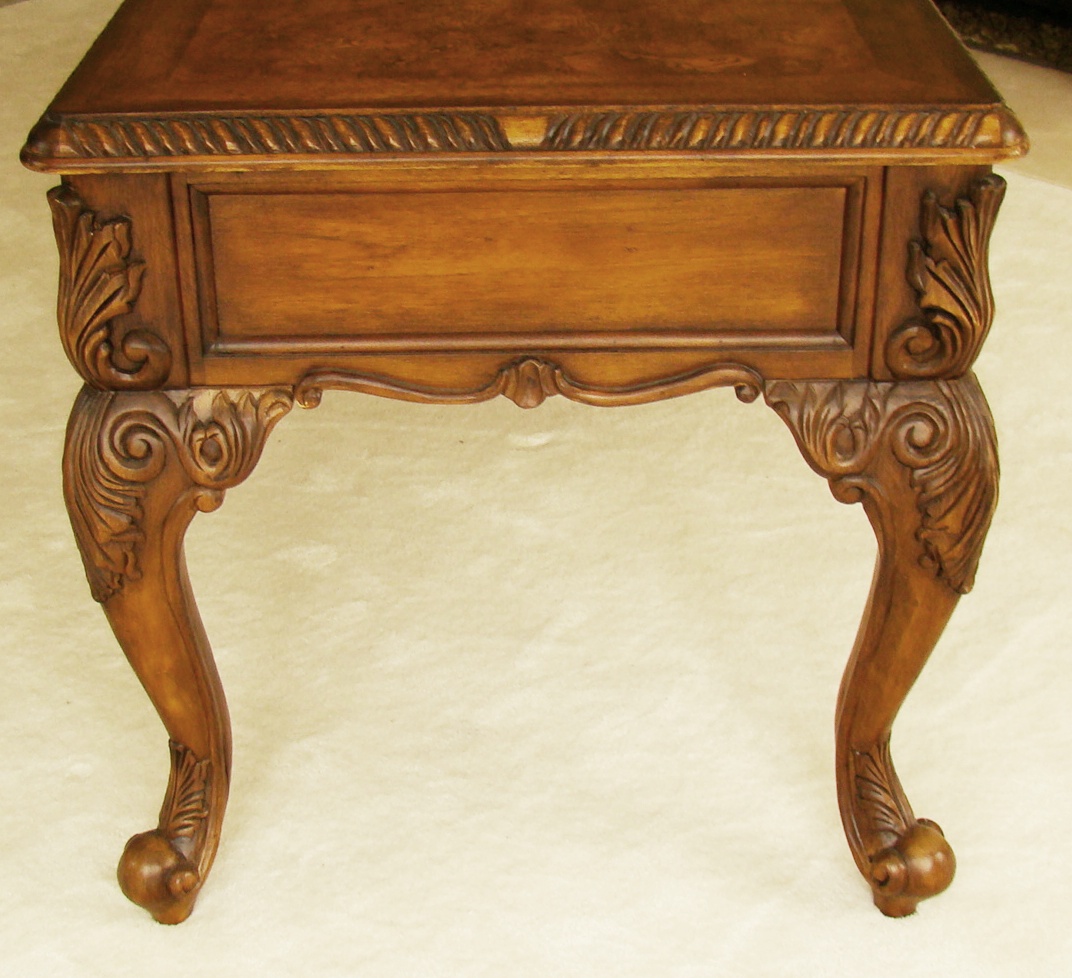 Queen Anne Style Ornate Writing Desk 