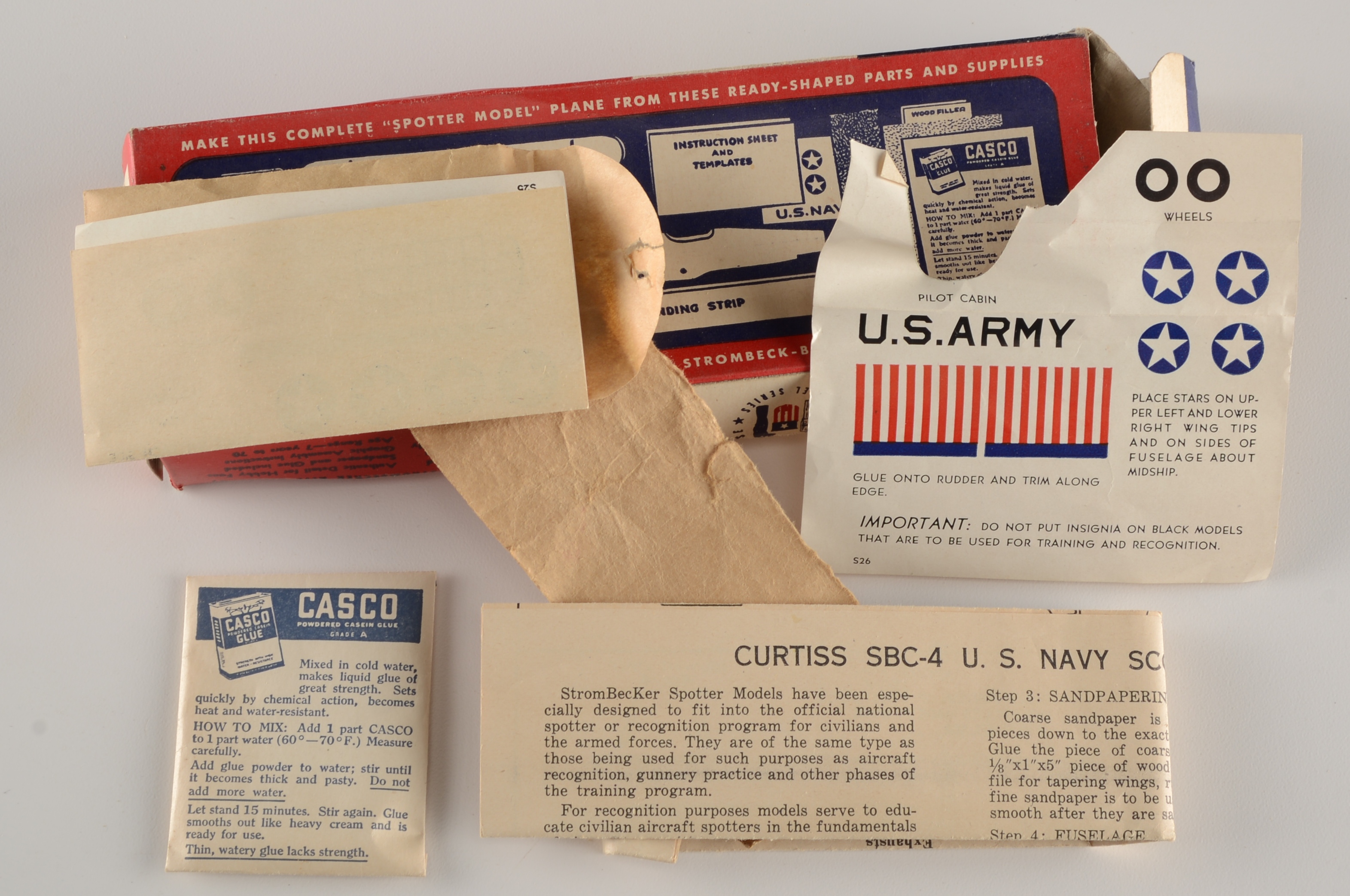 Four Vintage Model Airplane Kits