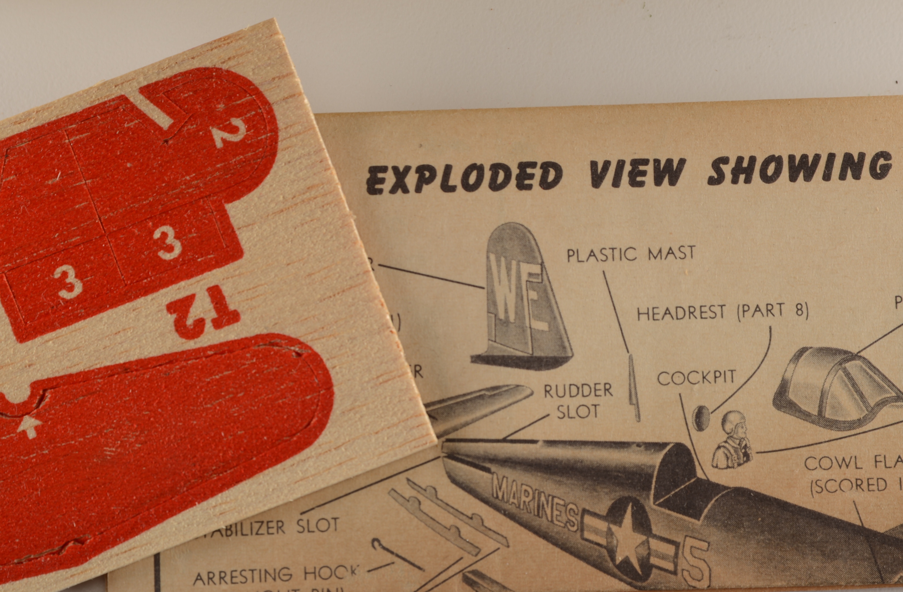 Four Vintage Model Airplane Kits