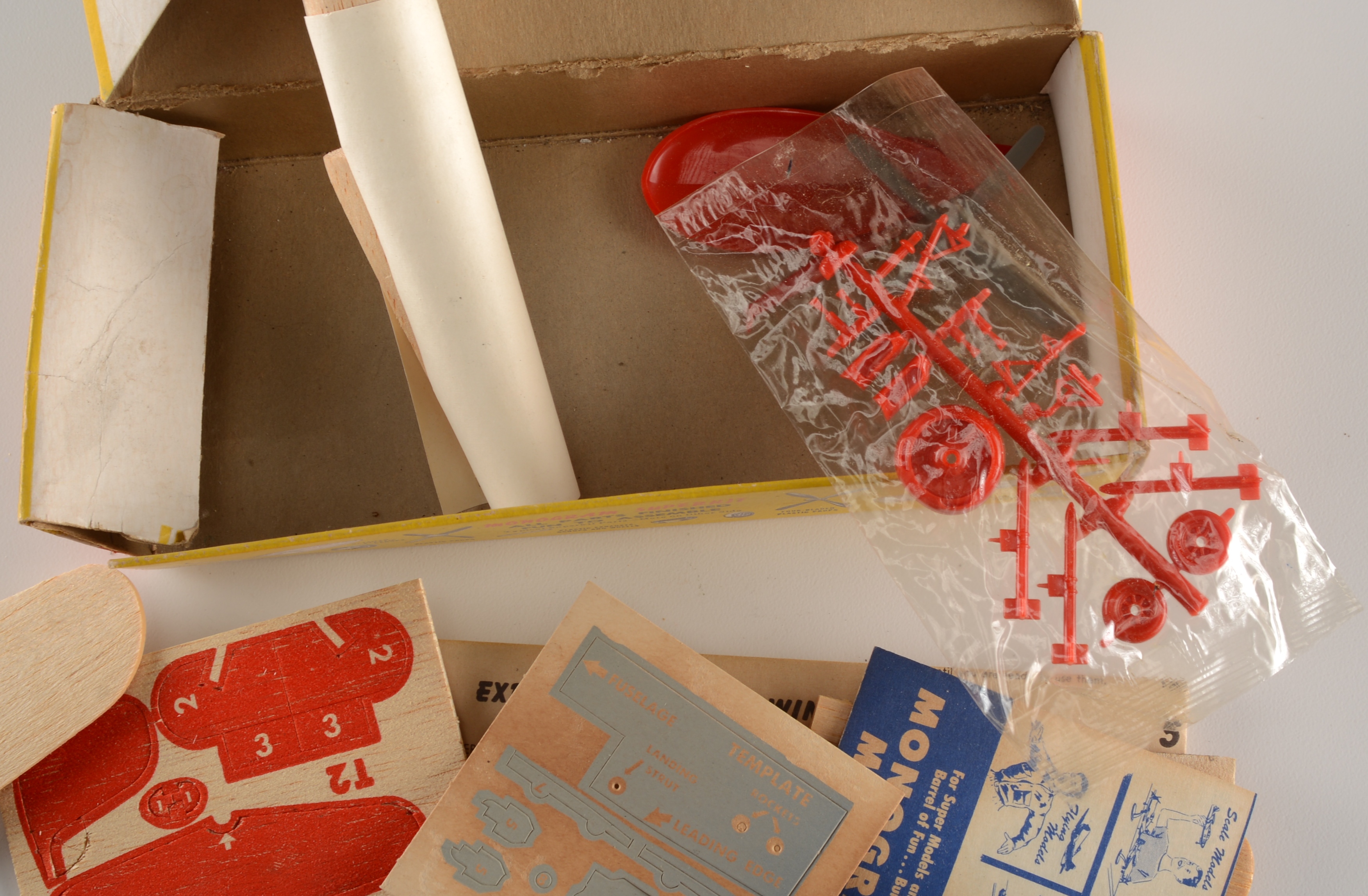 Four Vintage Model Airplane Kits