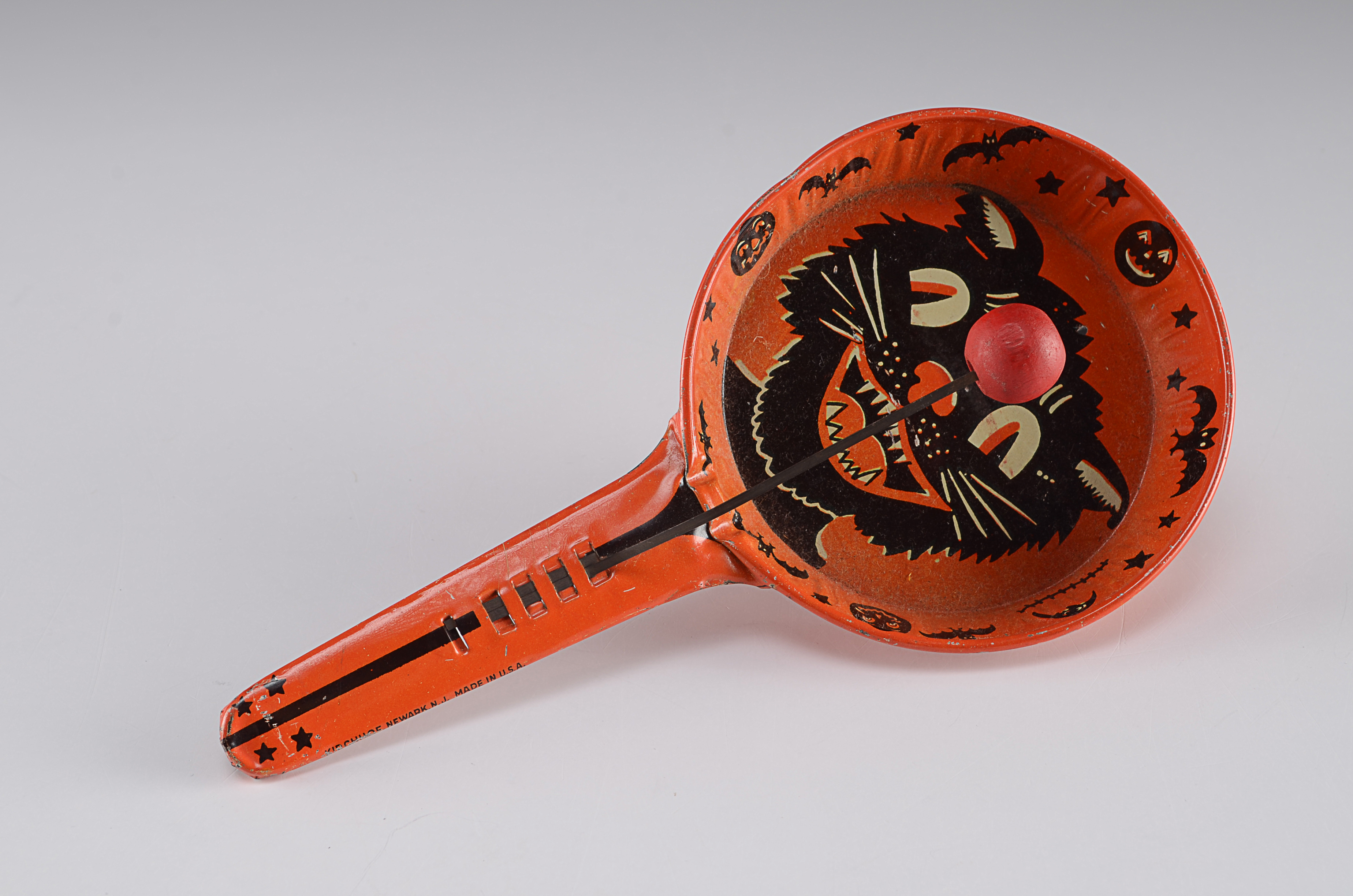 Two Vintage Tin Lithograph Toys, Marx Race Car and Kirchhoff Noise Maker