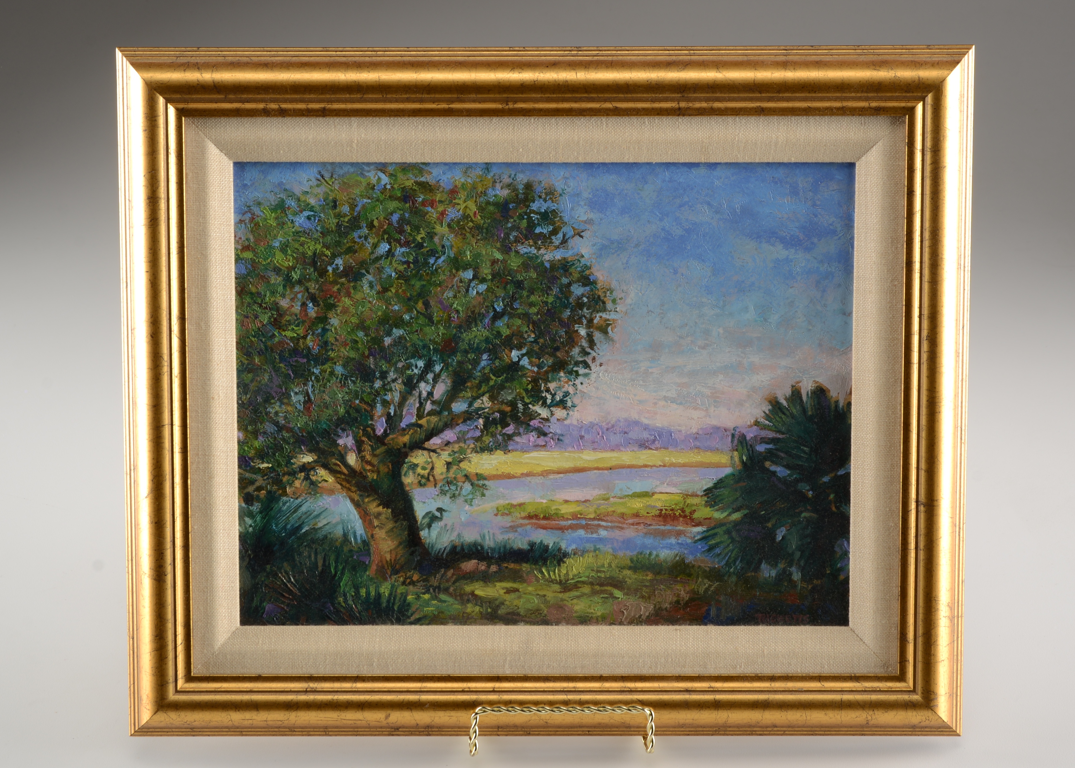 Original Ralph Ricketts Oil On Academy Board Painting