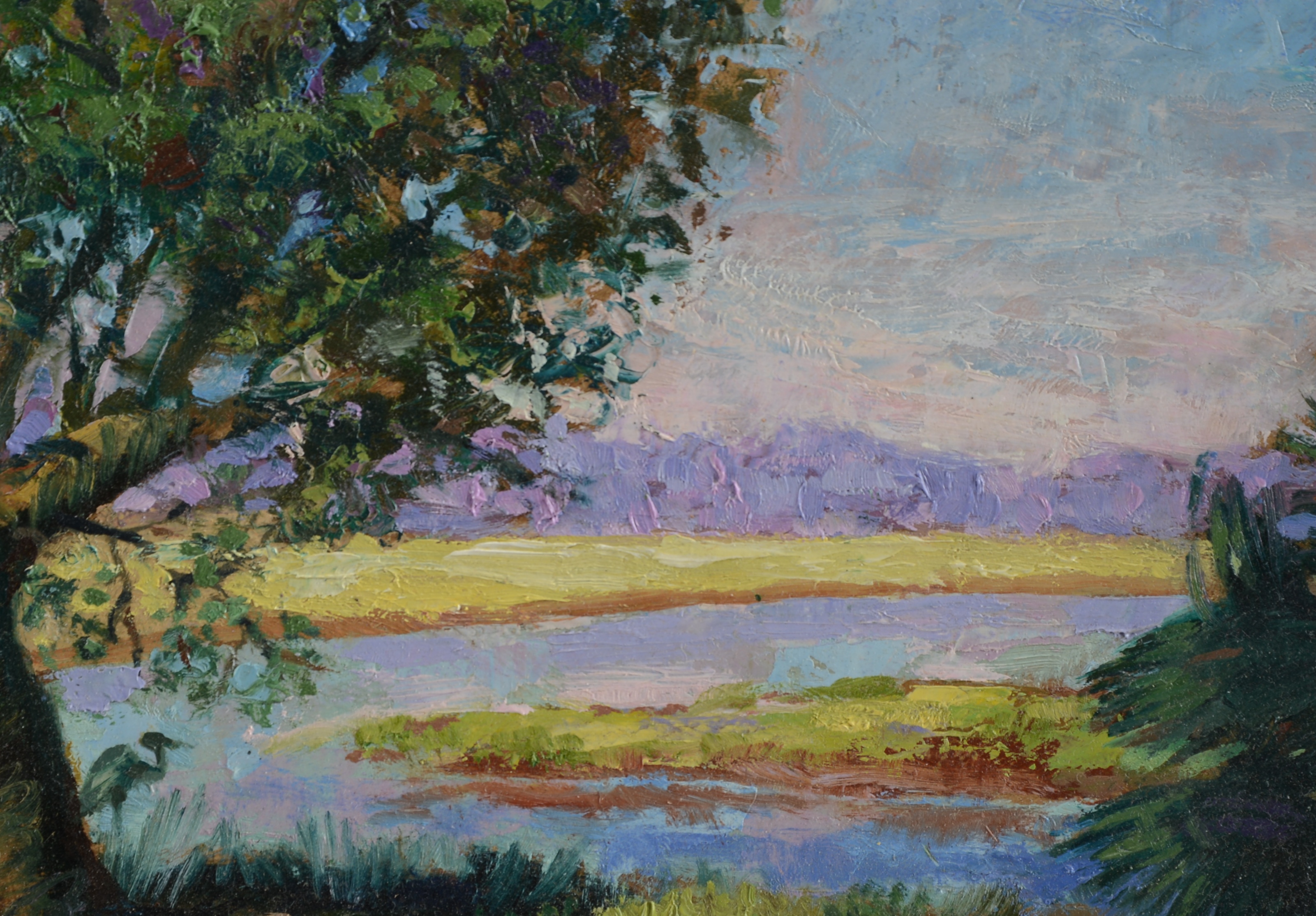 Original Ralph Ricketts Oil On Academy Board Painting