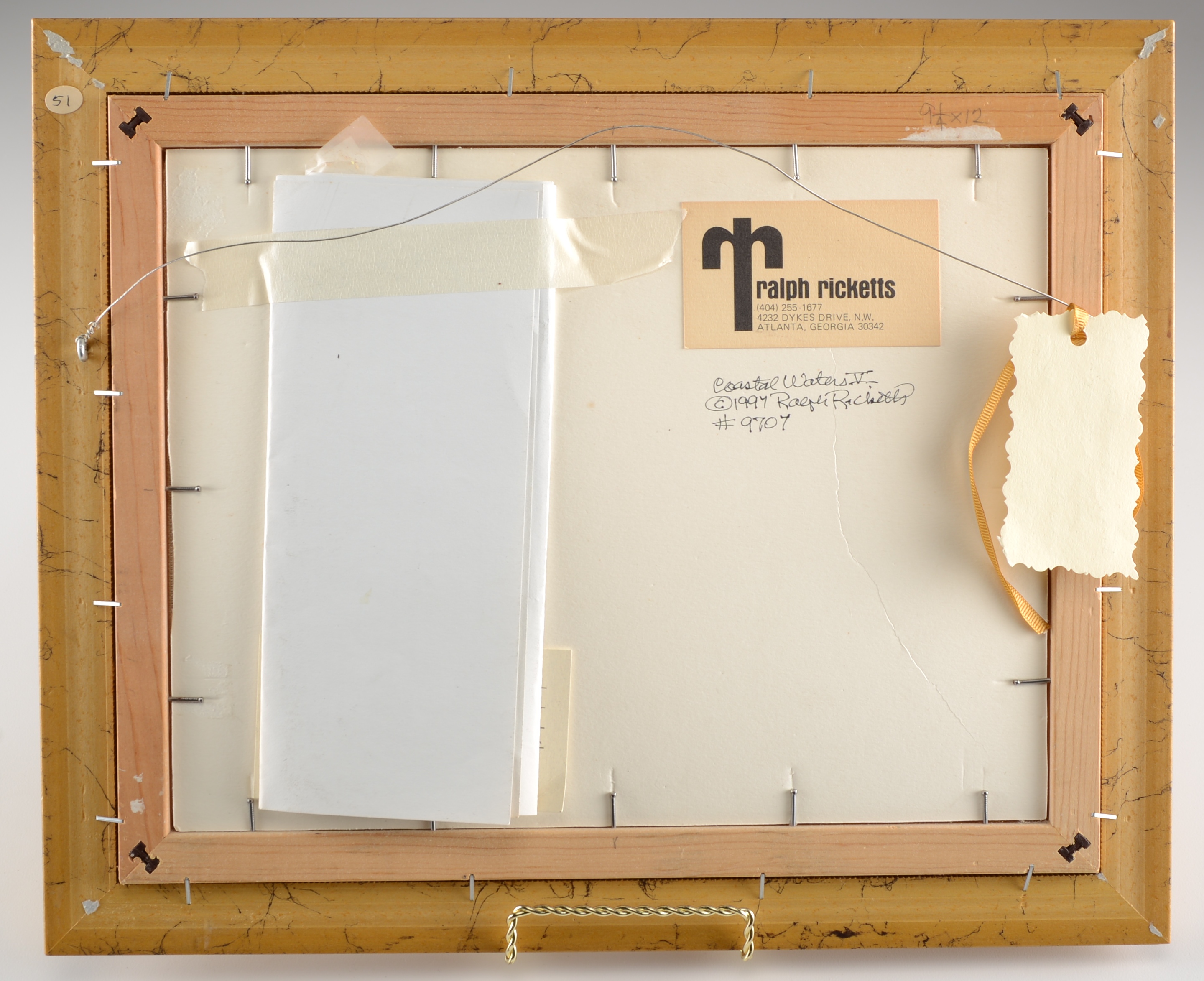 Original Ralph Ricketts Oil On Academy Board Painting