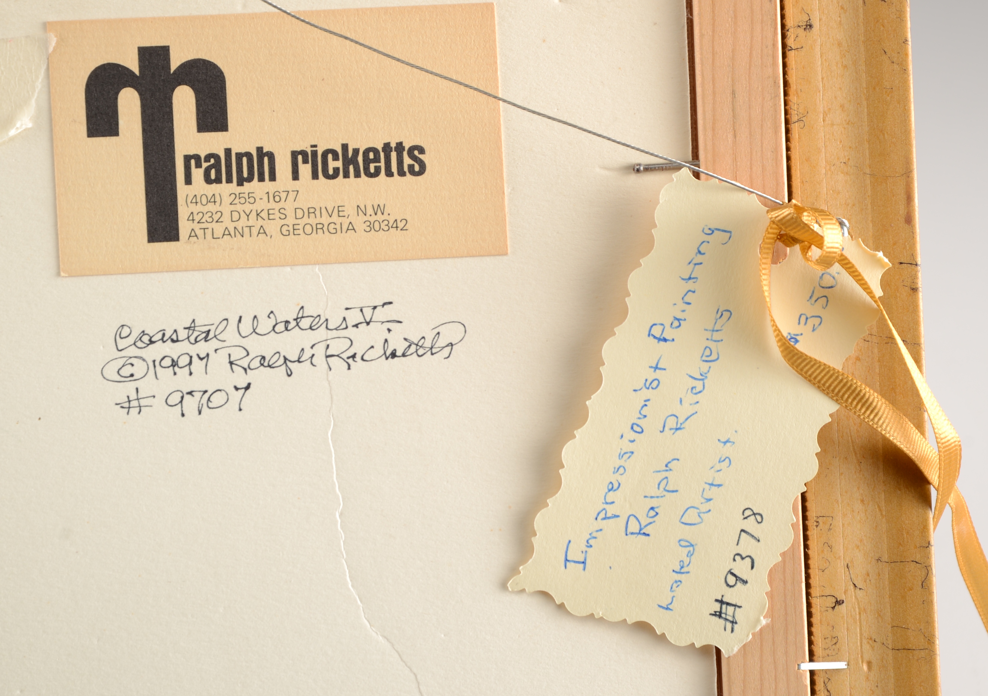 Original Ralph Ricketts Oil On Academy Board Painting