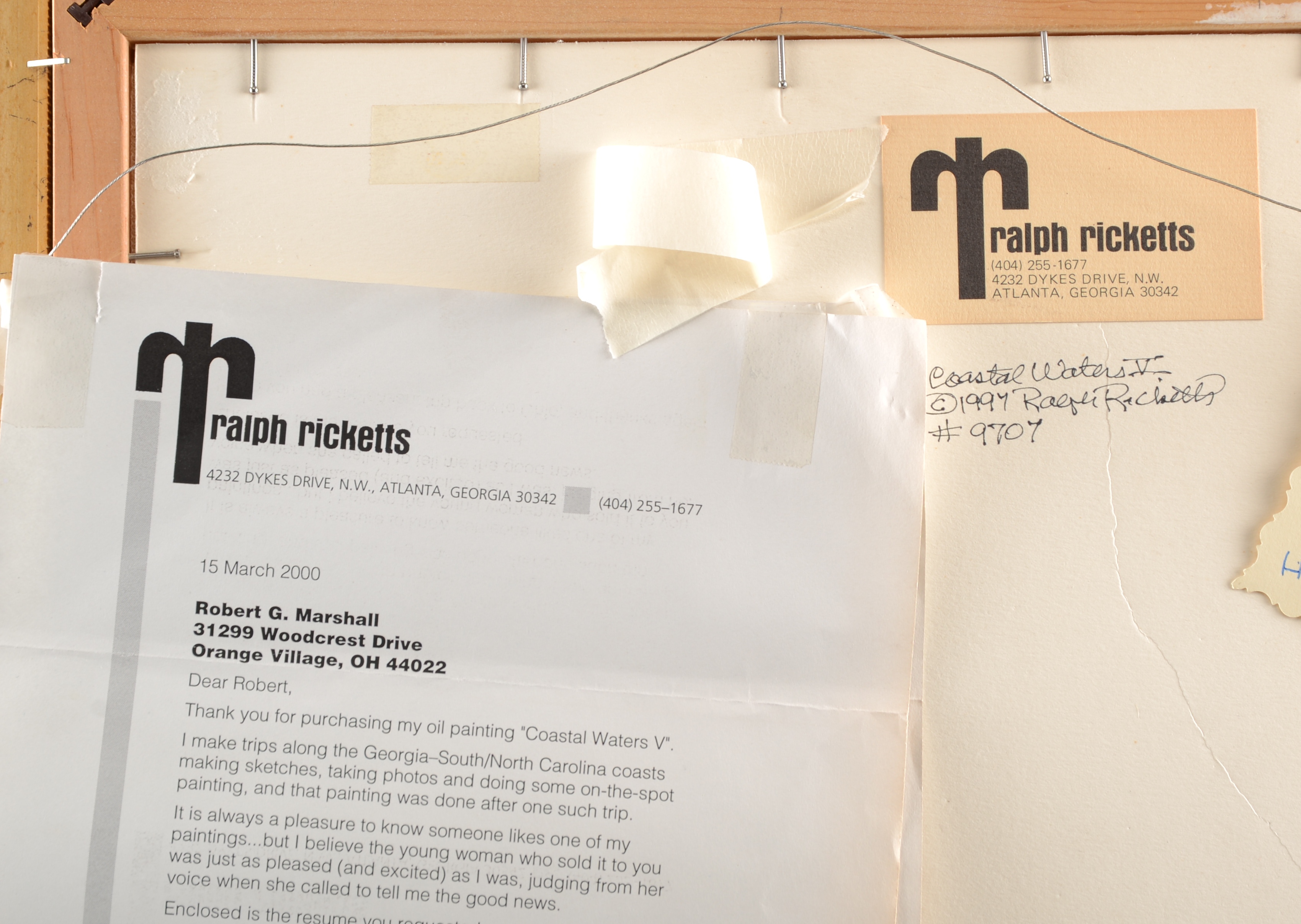 Original Ralph Ricketts Oil On Academy Board Painting