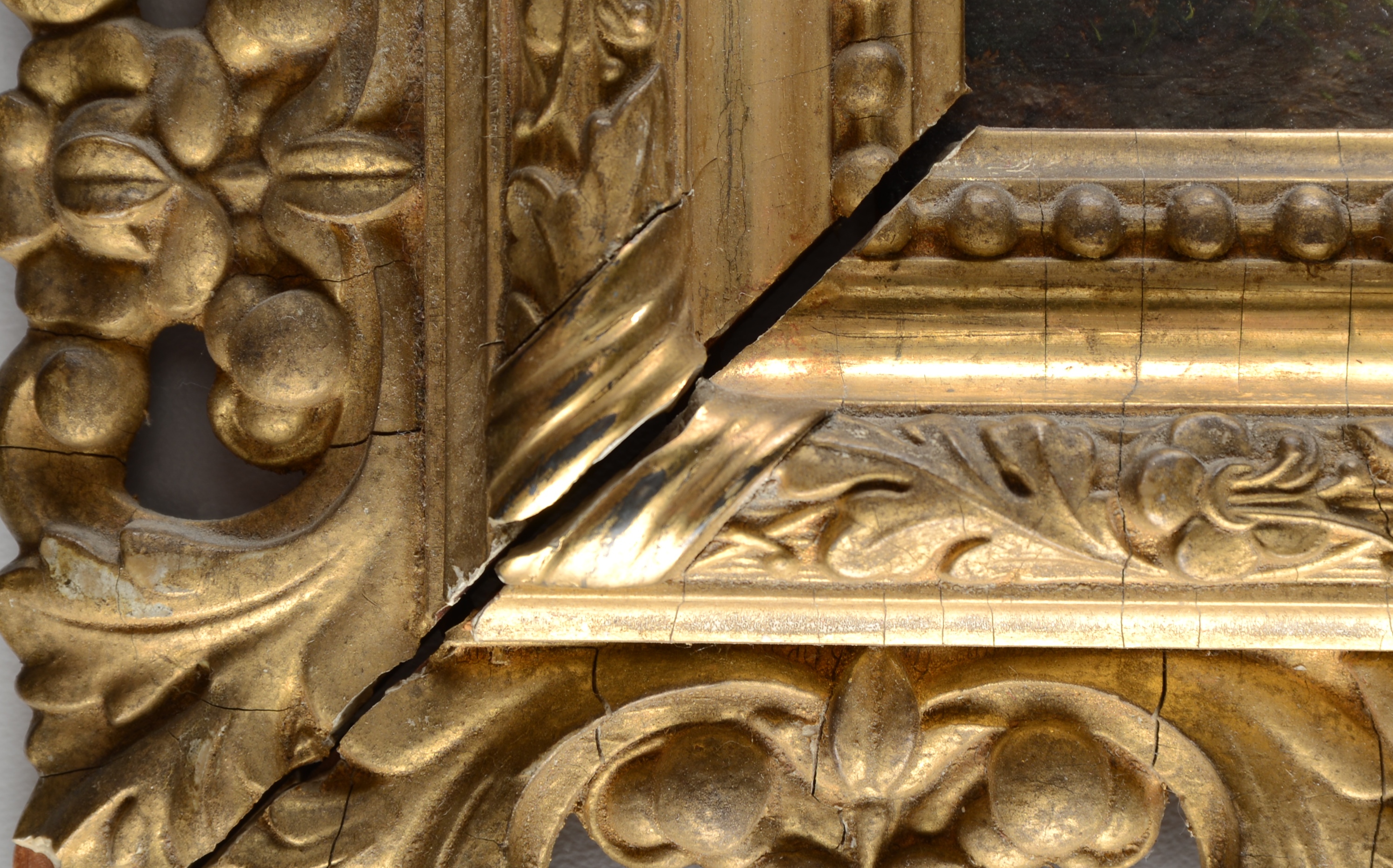 Original Victorian Era Hand-Painted Print