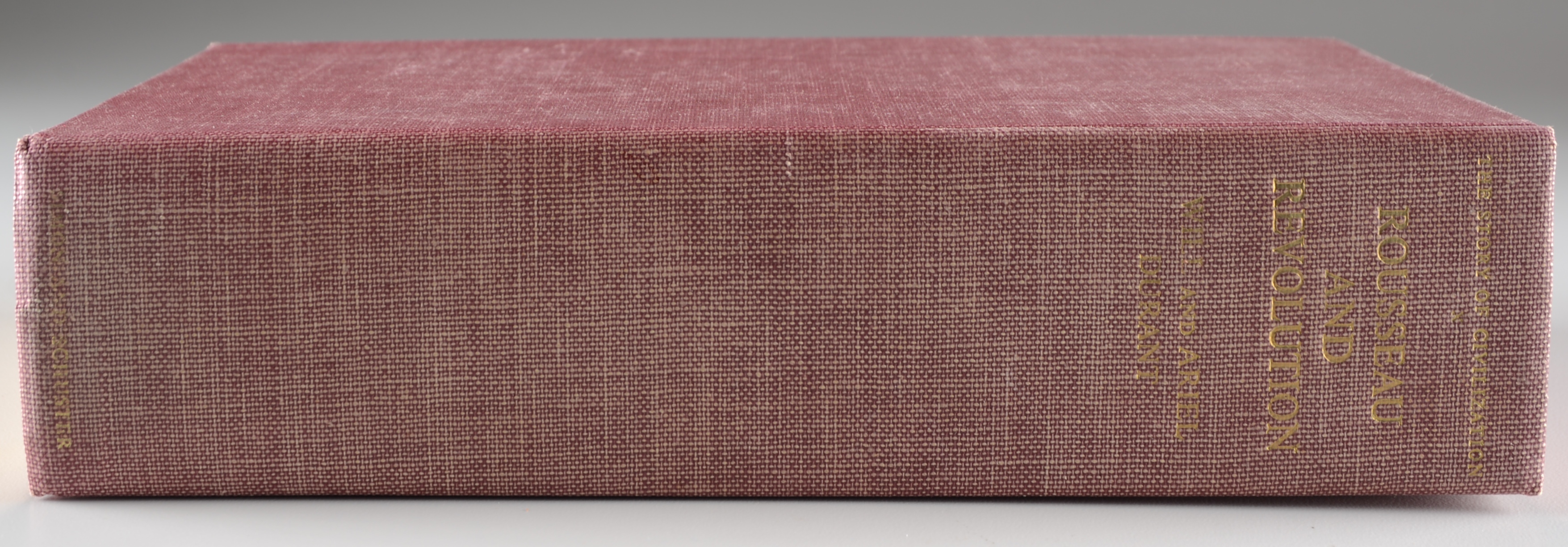 Four Library Collection Hardbound Books "The Story of Civilization" Series