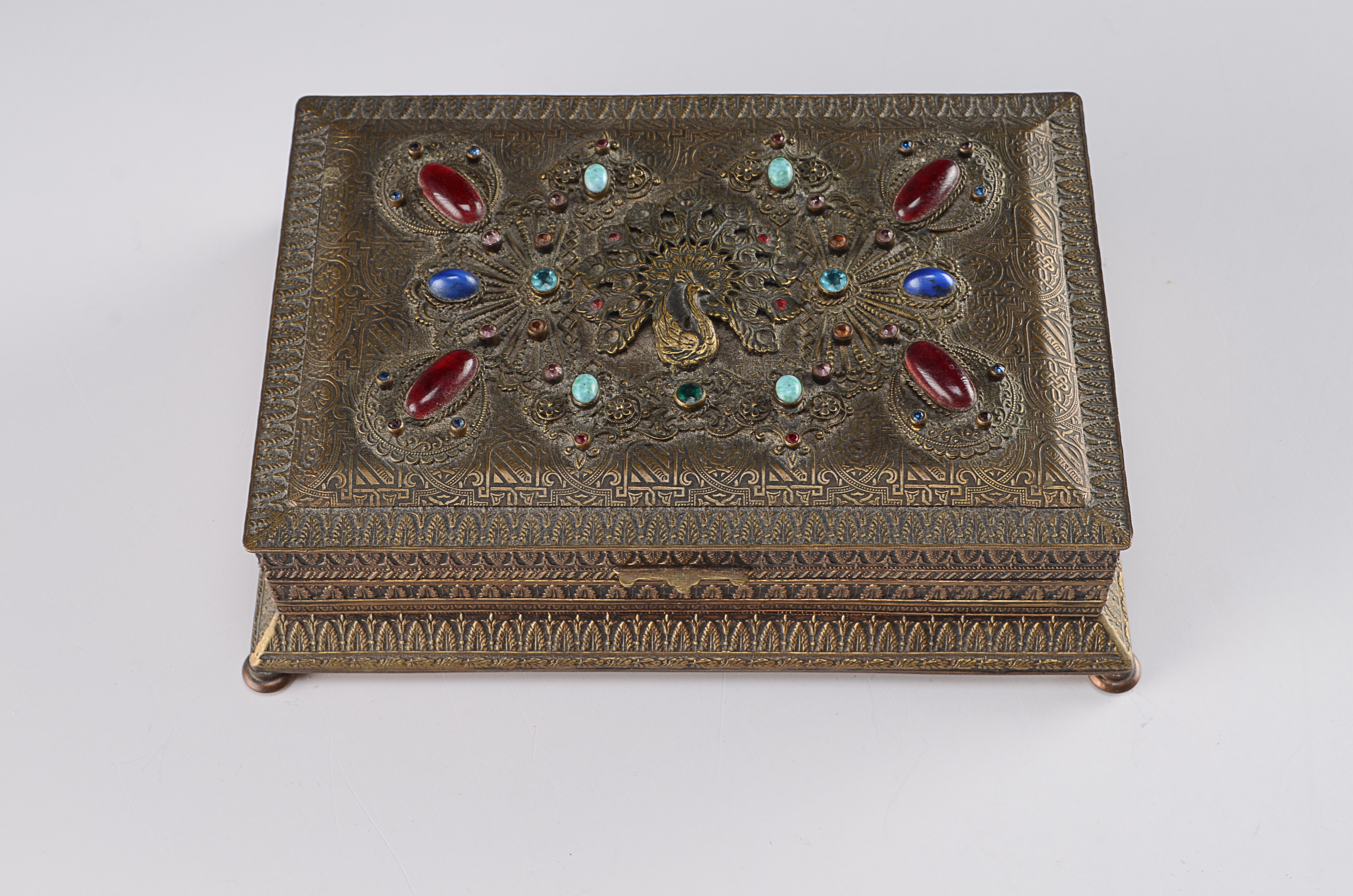 Beautiful Vintage Brass Music Box, Handmade in Germany