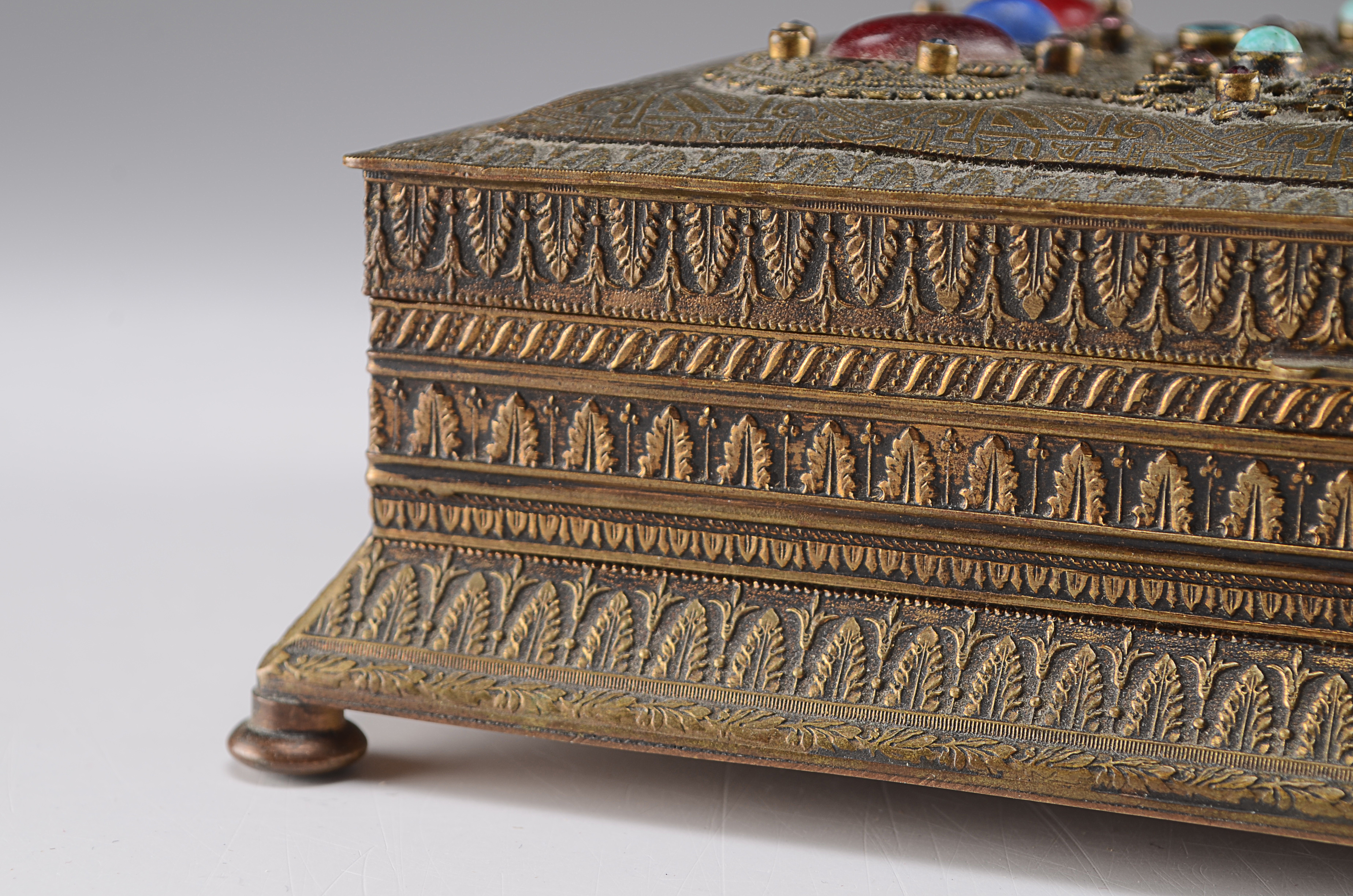 Beautiful Vintage Brass Music Box, Handmade in Germany