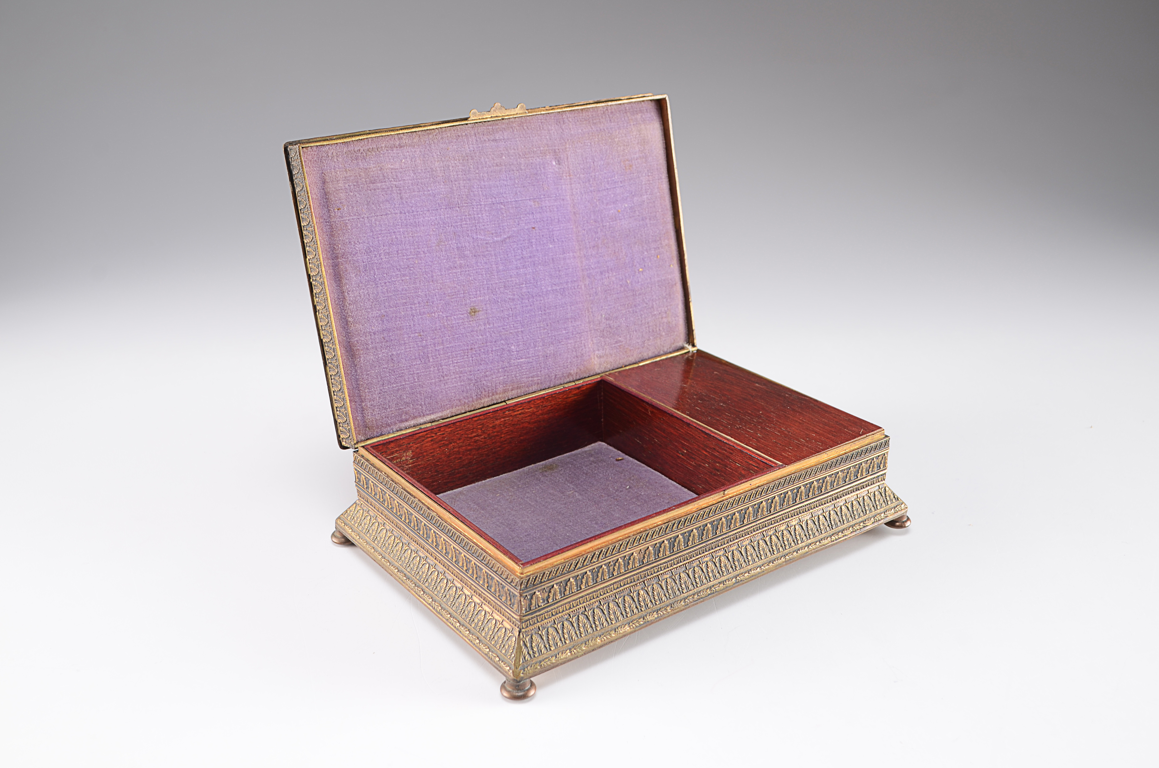 Beautiful Vintage Brass Music Box, Handmade in Germany