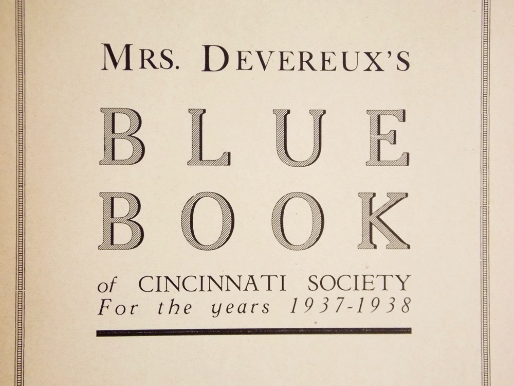 Vintage 1924 and 1937 Cincinnati and Norwood Directories