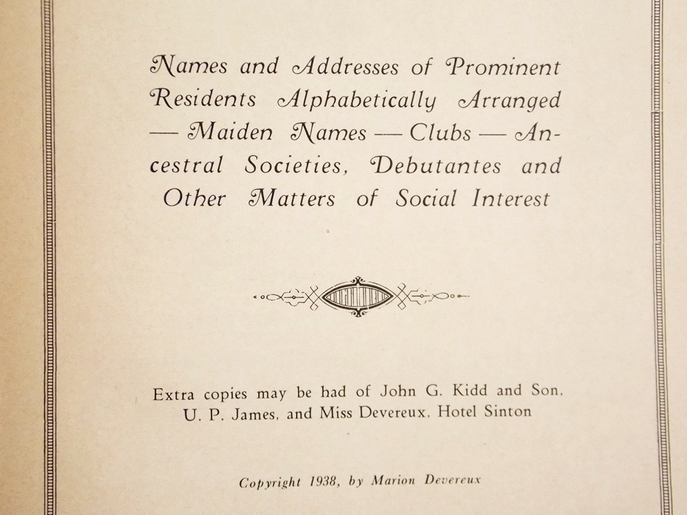 Vintage 1924 and 1937 Cincinnati and Norwood Directories