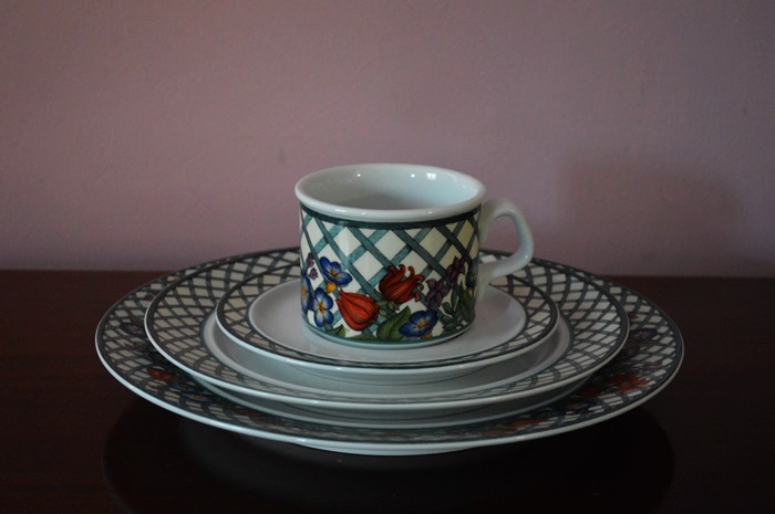 Service for Eight Dansk Nordic Garden Porcelain
