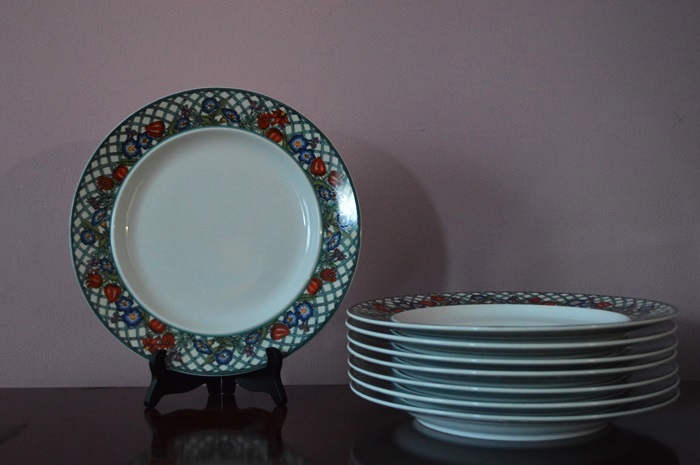 Service for Eight Dansk Nordic Garden Porcelain