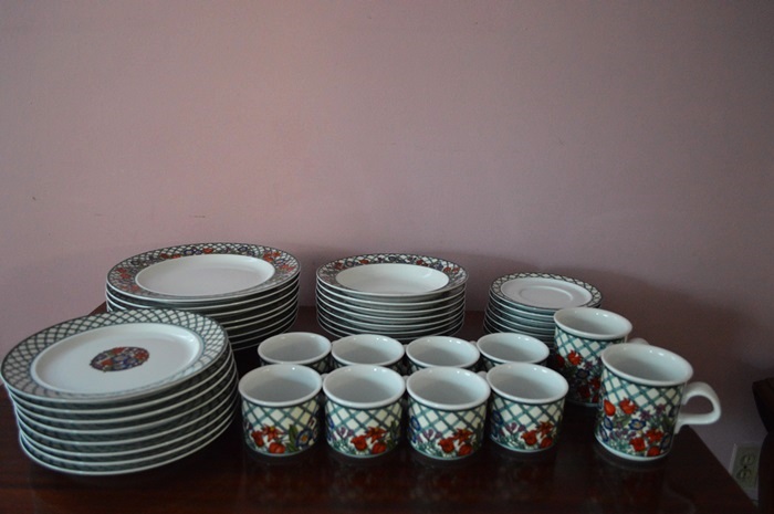 Service for Eight Dansk Nordic Garden Porcelain