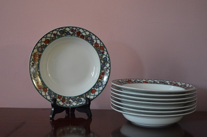 Service for Eight Dansk Nordic Garden Porcelain