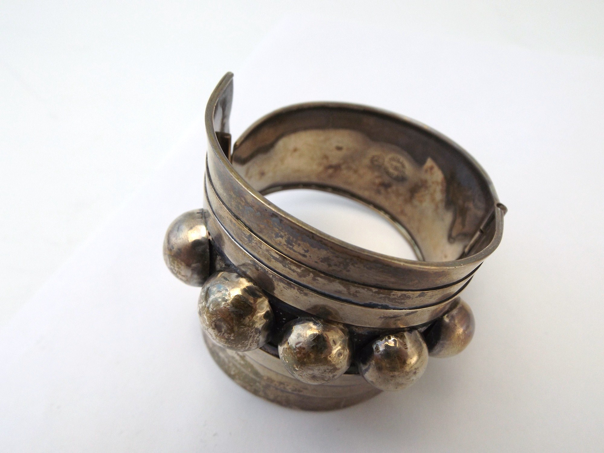 Mexican Taxco Sterling Silver Cuff