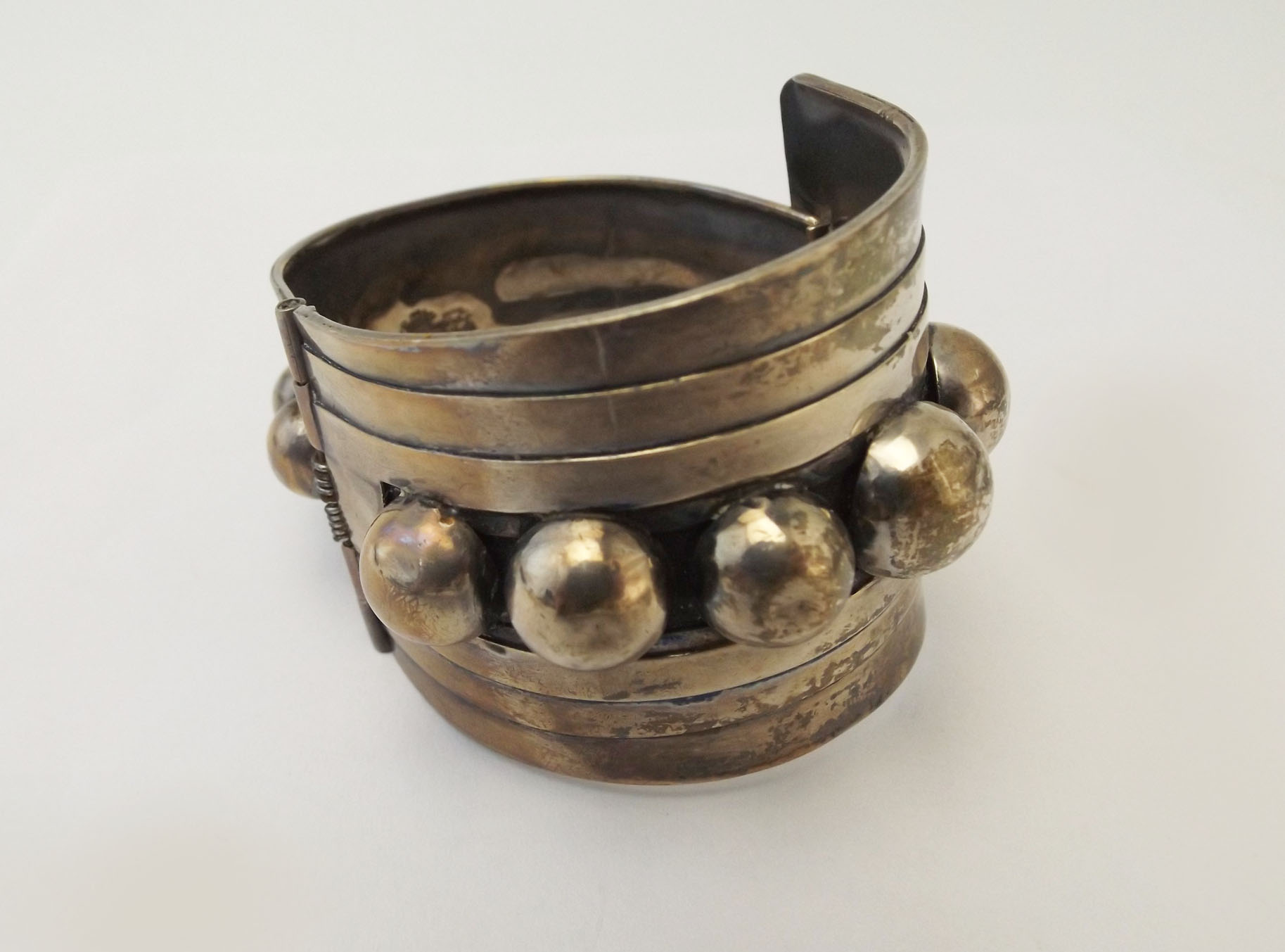 Mexican Taxco Sterling Silver Cuff