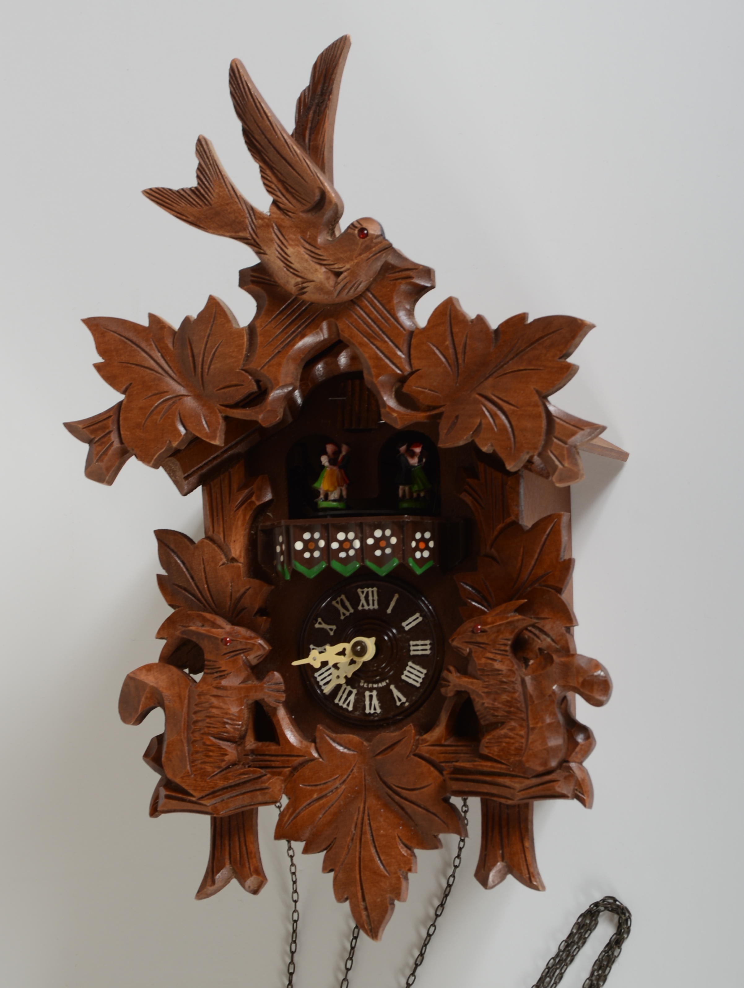 Vintage Cuendet Chalet Cuckoo Clock with Swiss Movement
