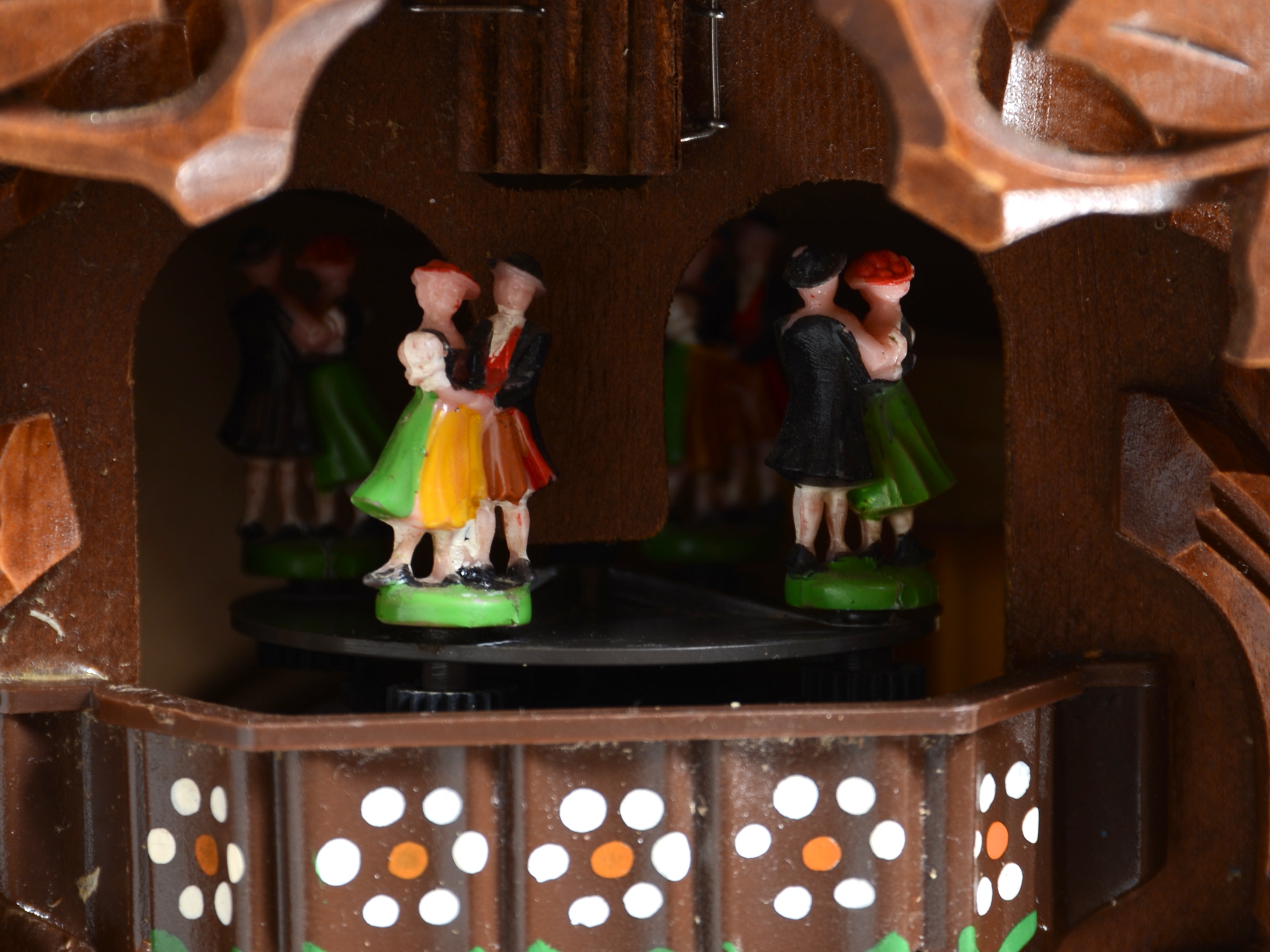 Vintage Cuendet Chalet Cuckoo Clock with Swiss Movement