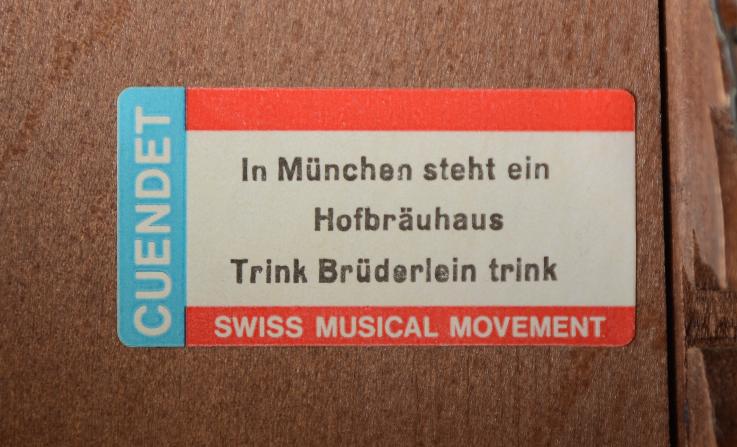 Vintage Cuendet Chalet Cuckoo Clock with Swiss Movement