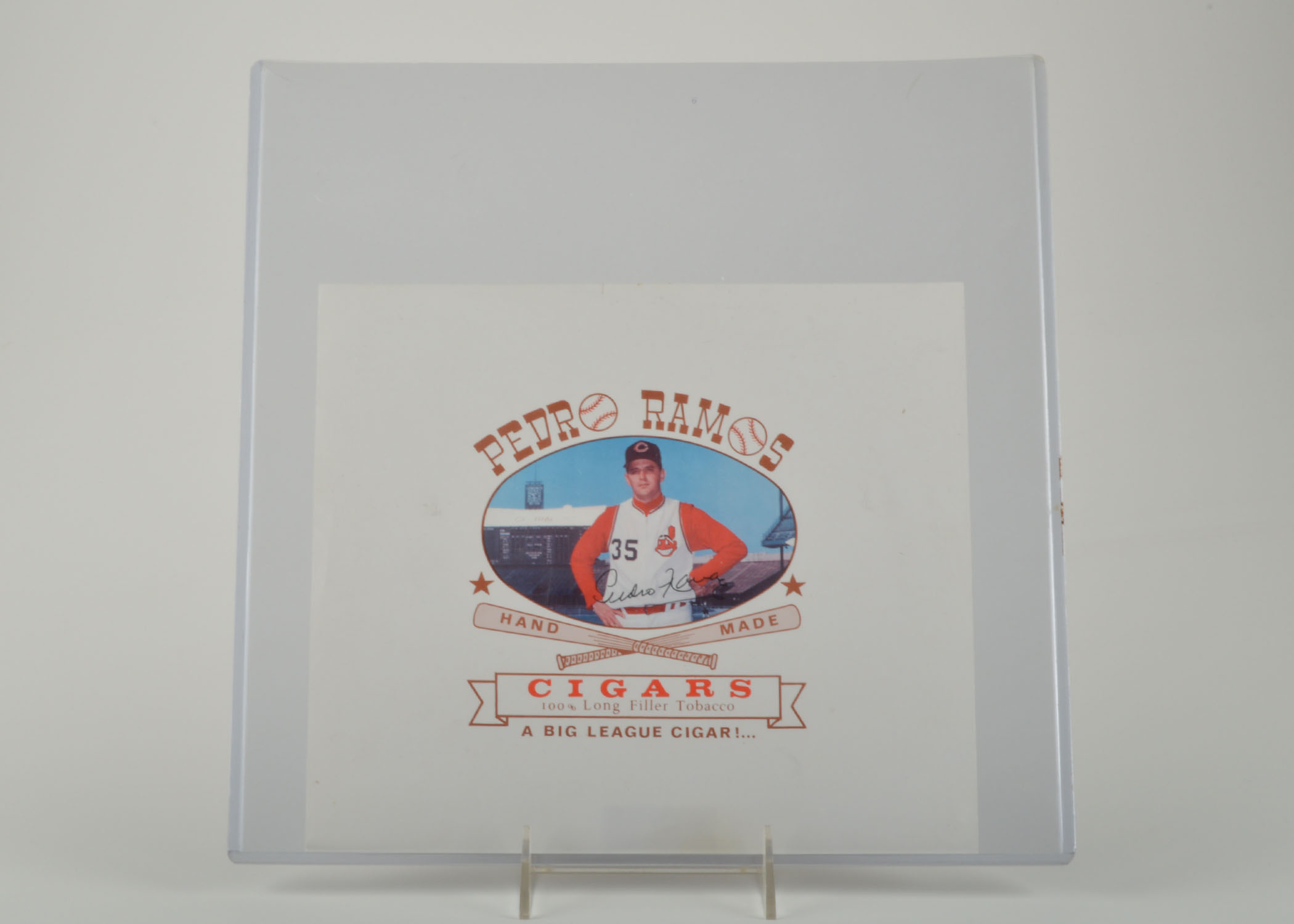 Pedro Ramos Cleveland Indians Cigars Advertisement