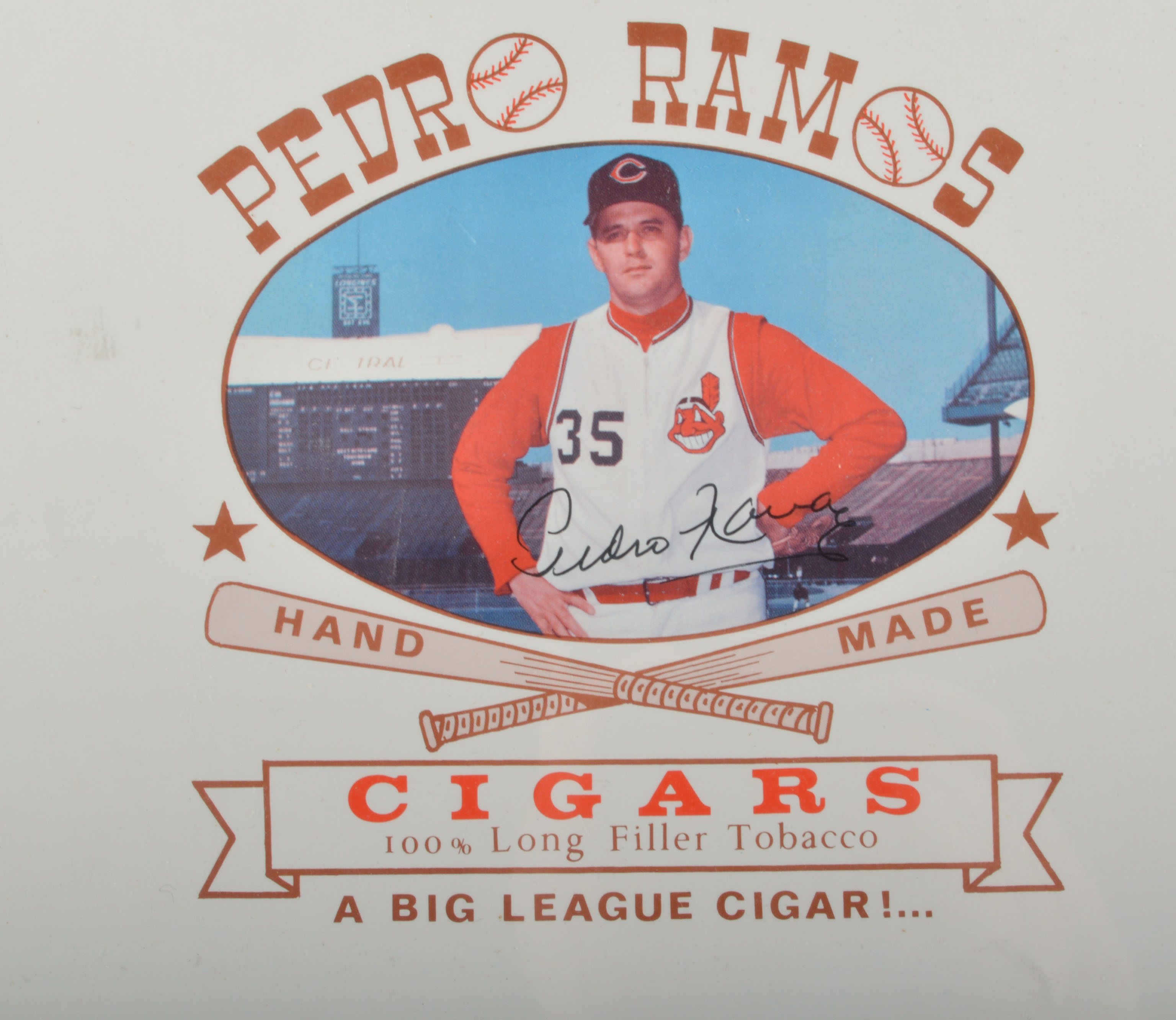 Pedro Ramos Cleveland Indians Cigars Advertisement
