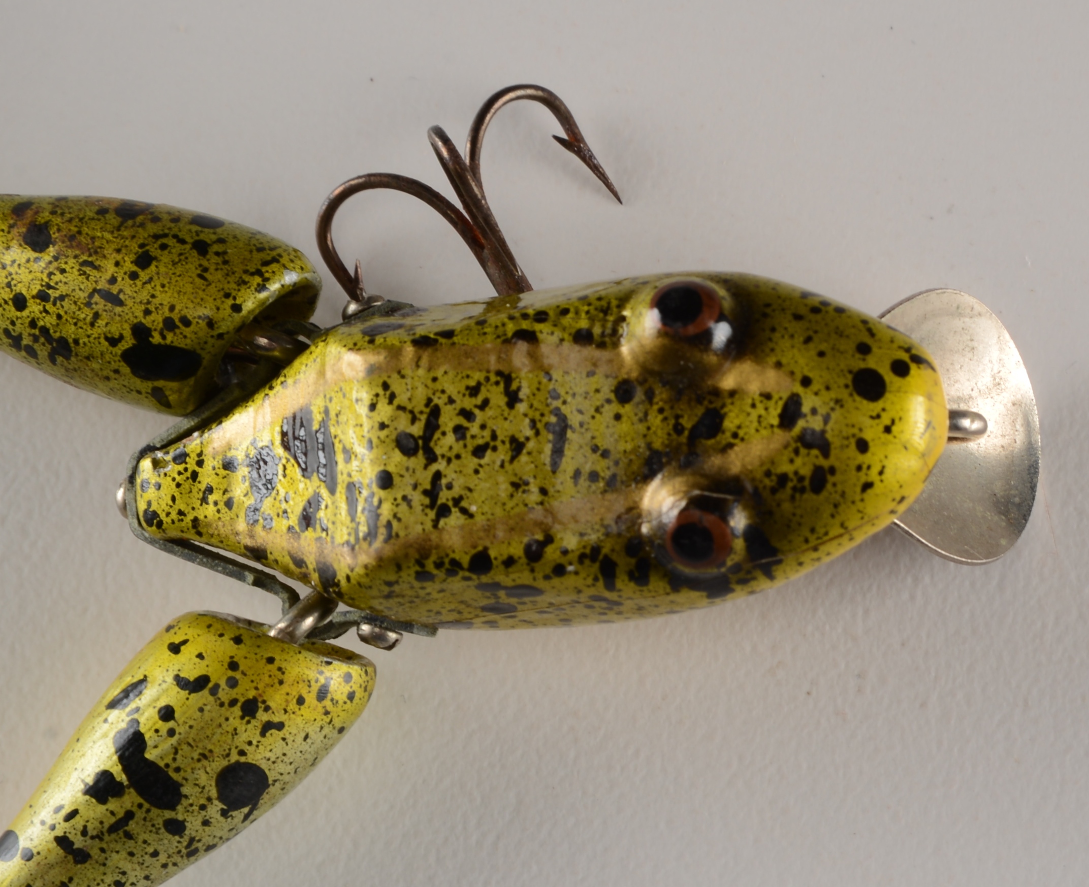Vintage Wooden Frog Fishing Lure