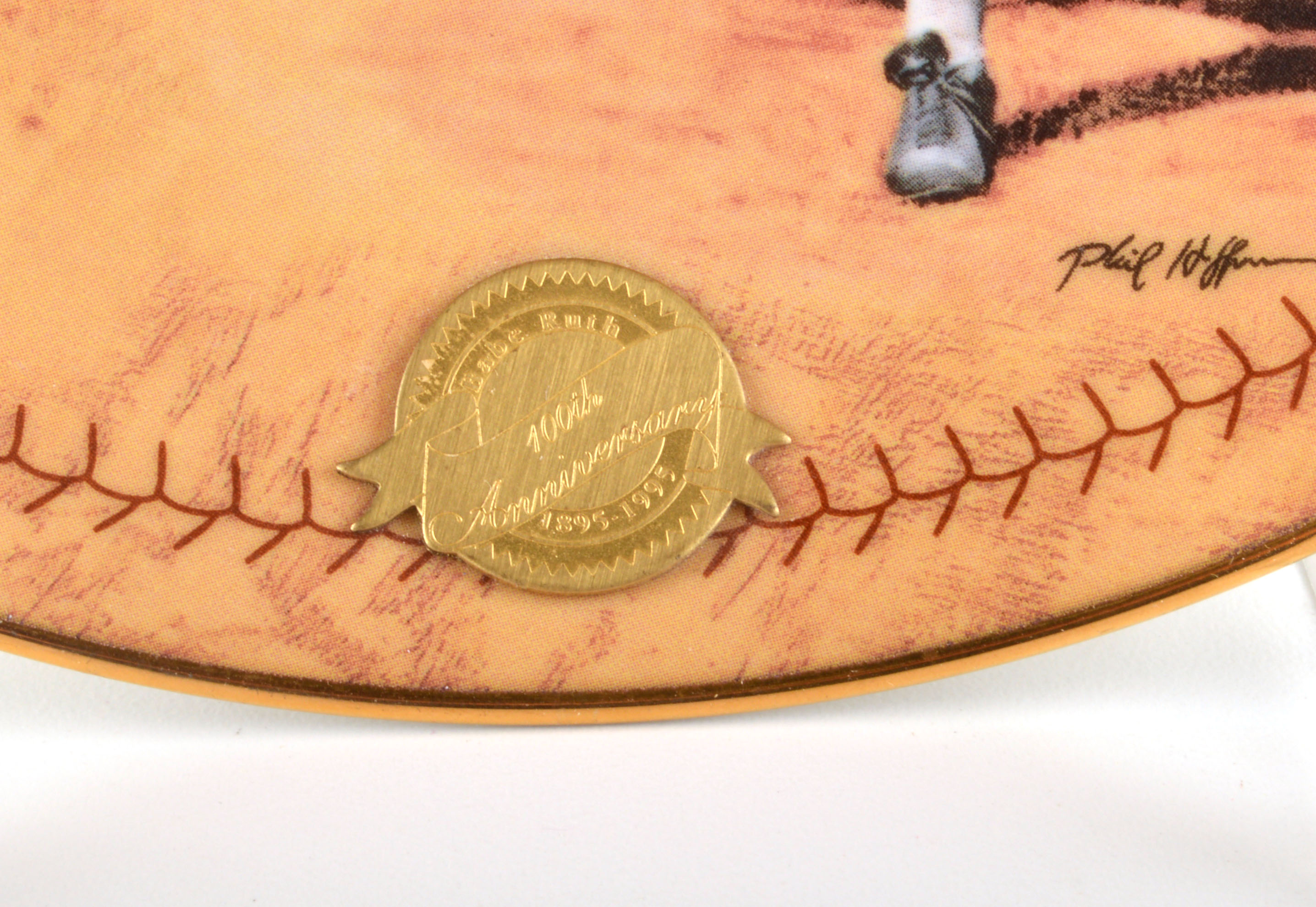 Vintage Waite Hoyt "Babe Ruth As I knew Him" Magazine and Two Babe Ruth Plates