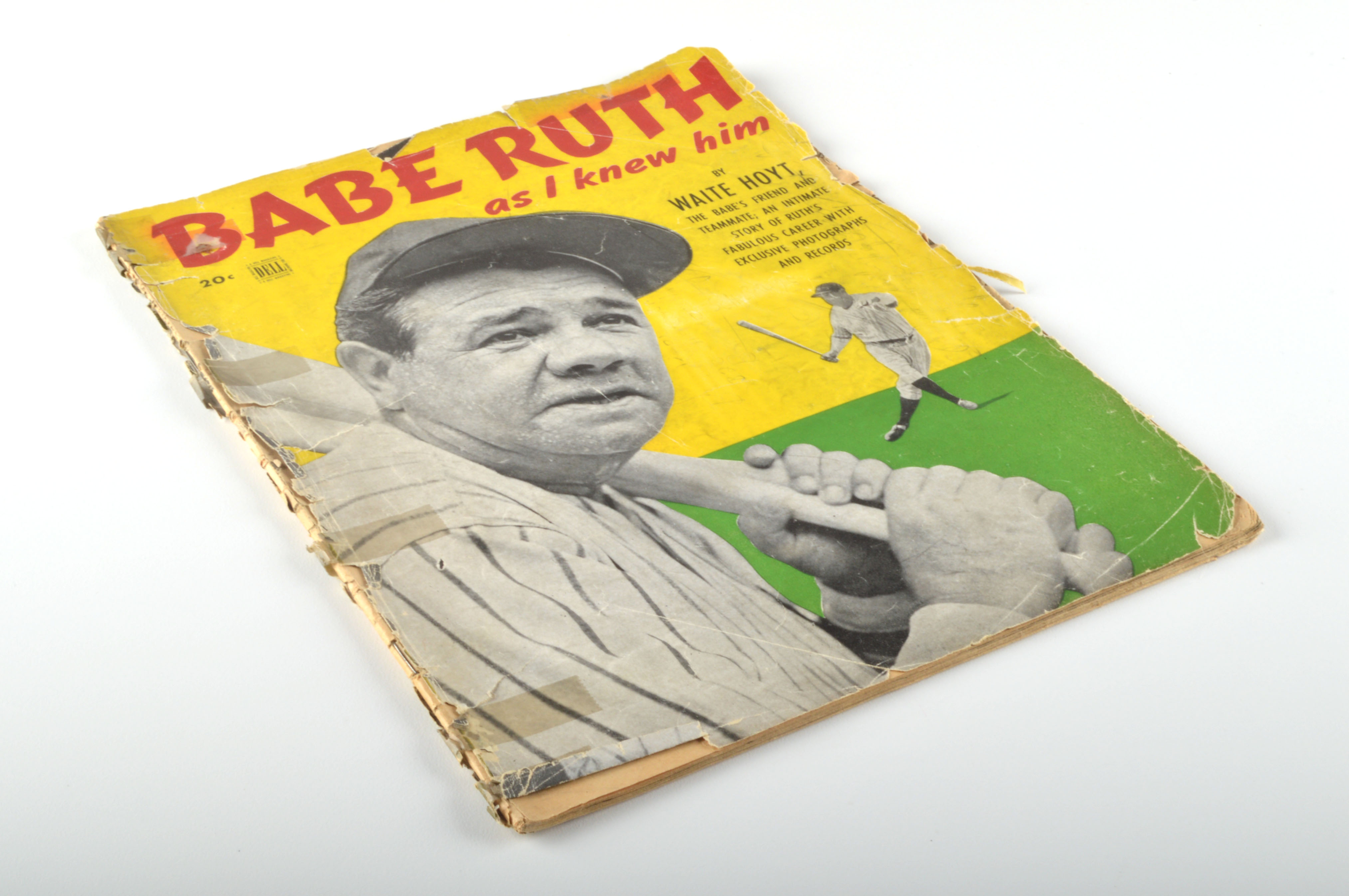 Vintage Waite Hoyt "Babe Ruth As I knew Him" Magazine and Two Babe Ruth Plates