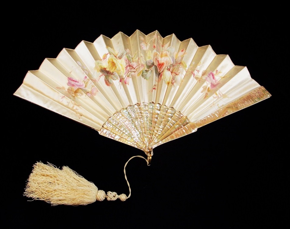A Marvelous Tiffany & Co. Mother of Pearl Fan from the Paris Exposition Of 1878