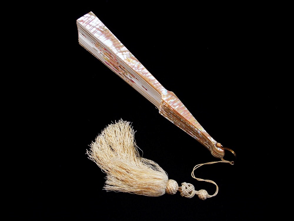 A Marvelous Tiffany & Co. Mother of Pearl Fan from the Paris Exposition Of 1878